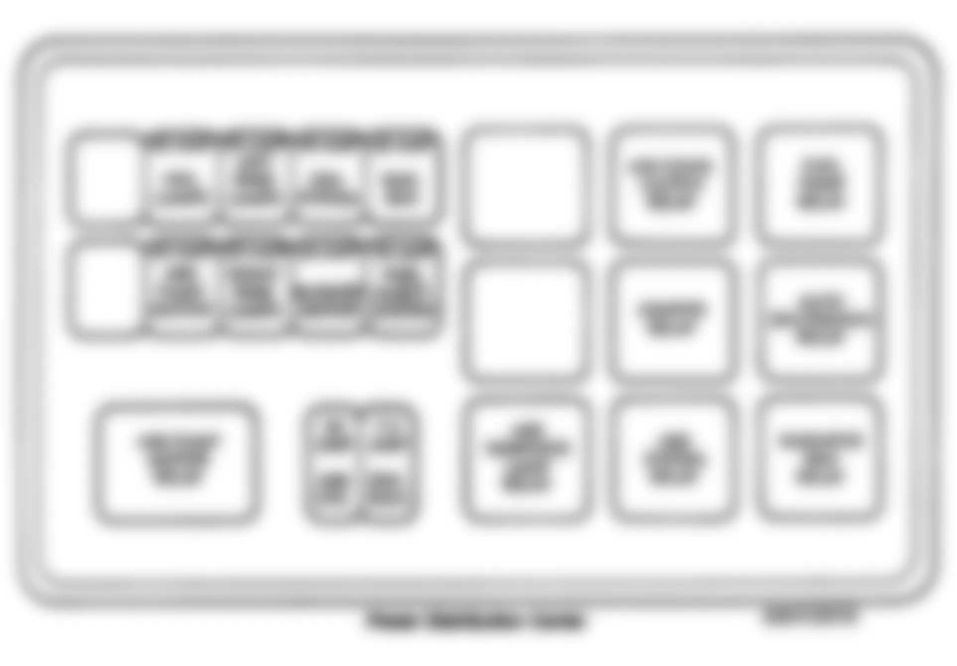 Dodge Monaco LE 1990 - Component Locations -  Power Distribution Center Identification (1991-92)