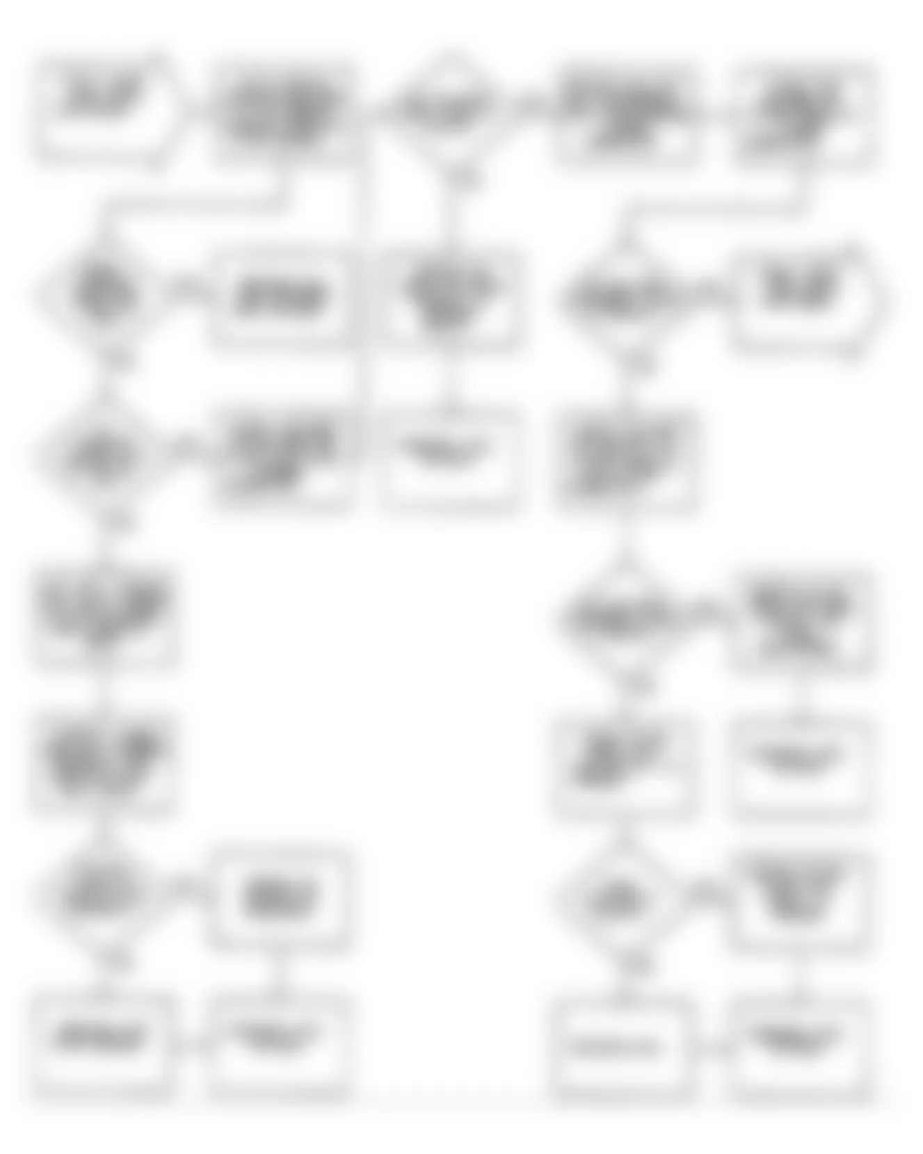 Dodge Ram 50 1991 - Component Locations -  Test DR-4 Code 12 Flow Chart (2 of 3) Airflow Sensor Circuit