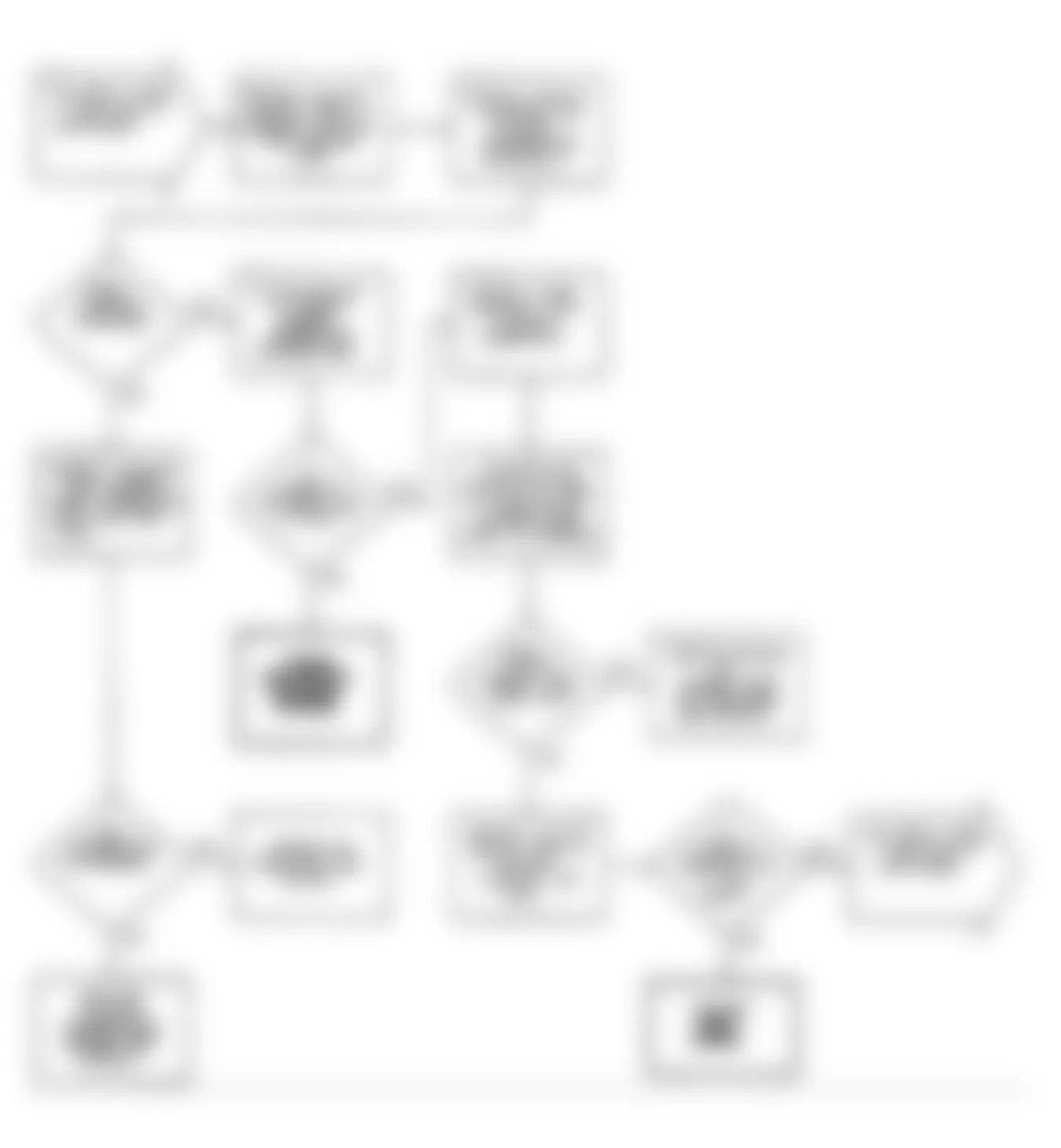 Dodge Ram 50 1991 - Component Locations -  Test DR-17 Flow Chart (3 of 6) No Fault Code Sensor Tests