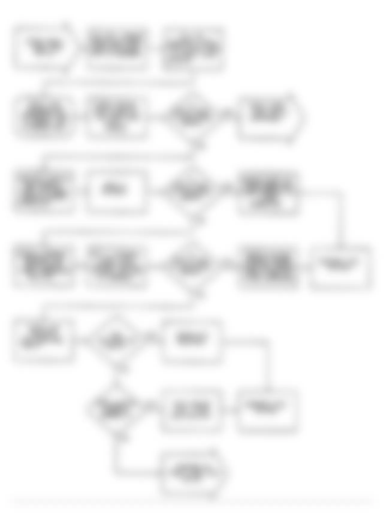 Dodge Ram 50 LE 1991 - Component Locations -  Test DR-10 Code 23 Flow Chart (1 of 2) Top Dead Center Sensor