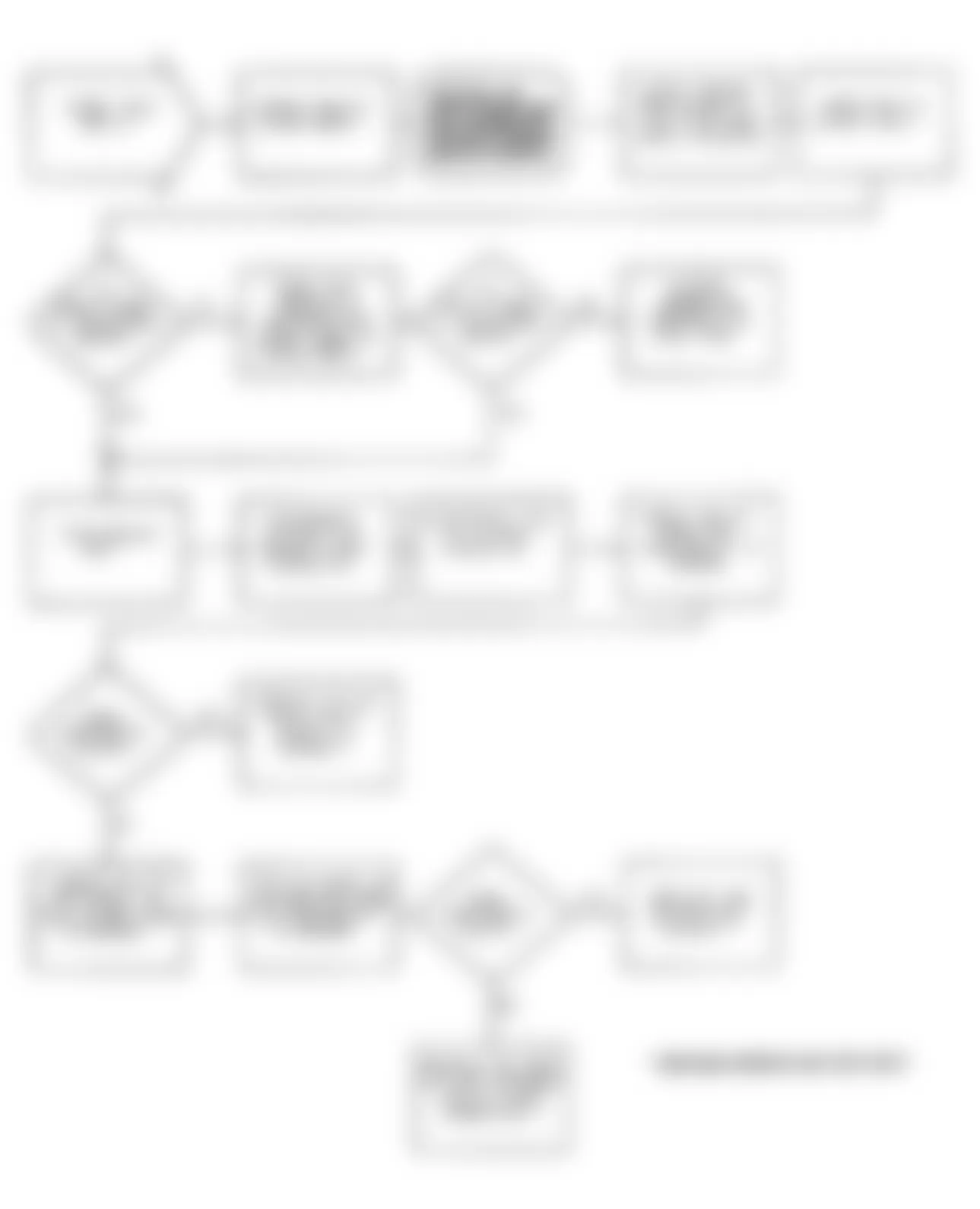 Dodge Stealth ES 1991 - Component Locations -  Test DR-11 Flow Chart - Code 31 Knock Sensor Ckt.