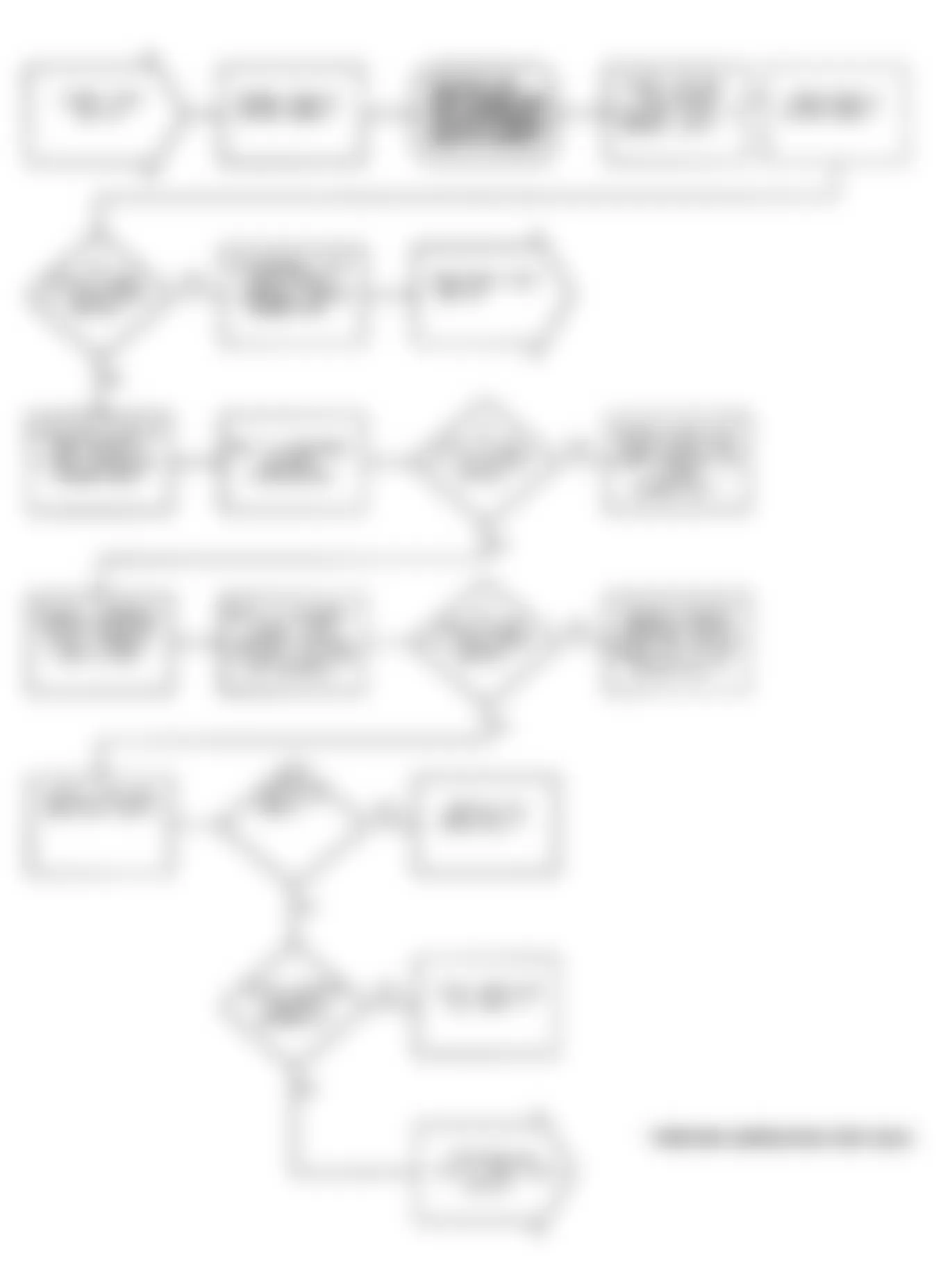 Dodge Stealth ES 1991 - Component Locations -  Test DR-14 Flow Chart - Code 41 (Turbo) (1 Of 7) Fuel Injector Circuit