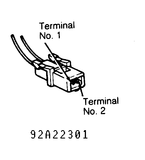 Dodge Caravan C/V 1992 - Component Locations -  Injector Harness Connector Terminal ID
