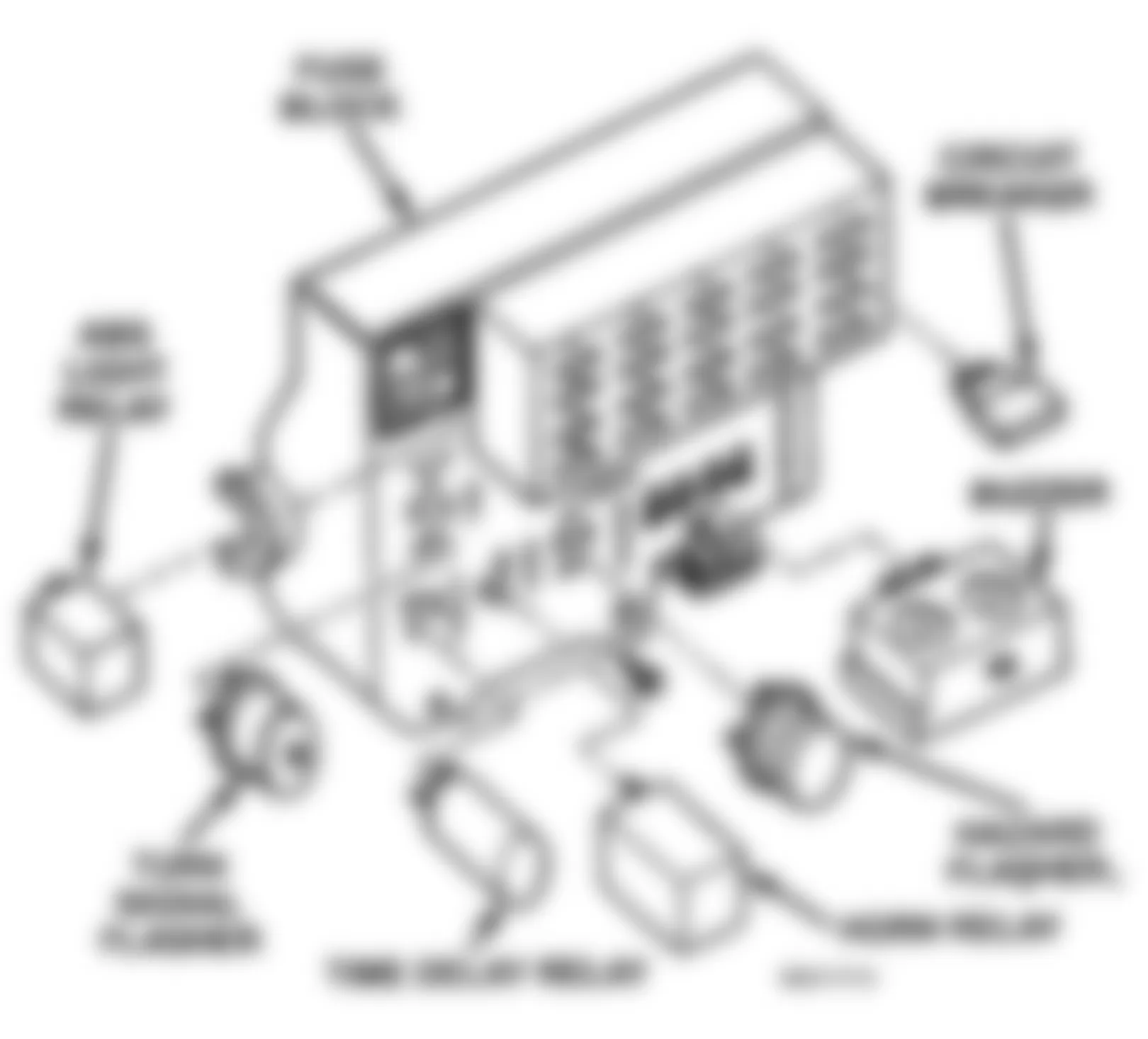 Dodge Dakota 1992 - Component Locations -  Fuse Block Identification (1992-95 Models)
