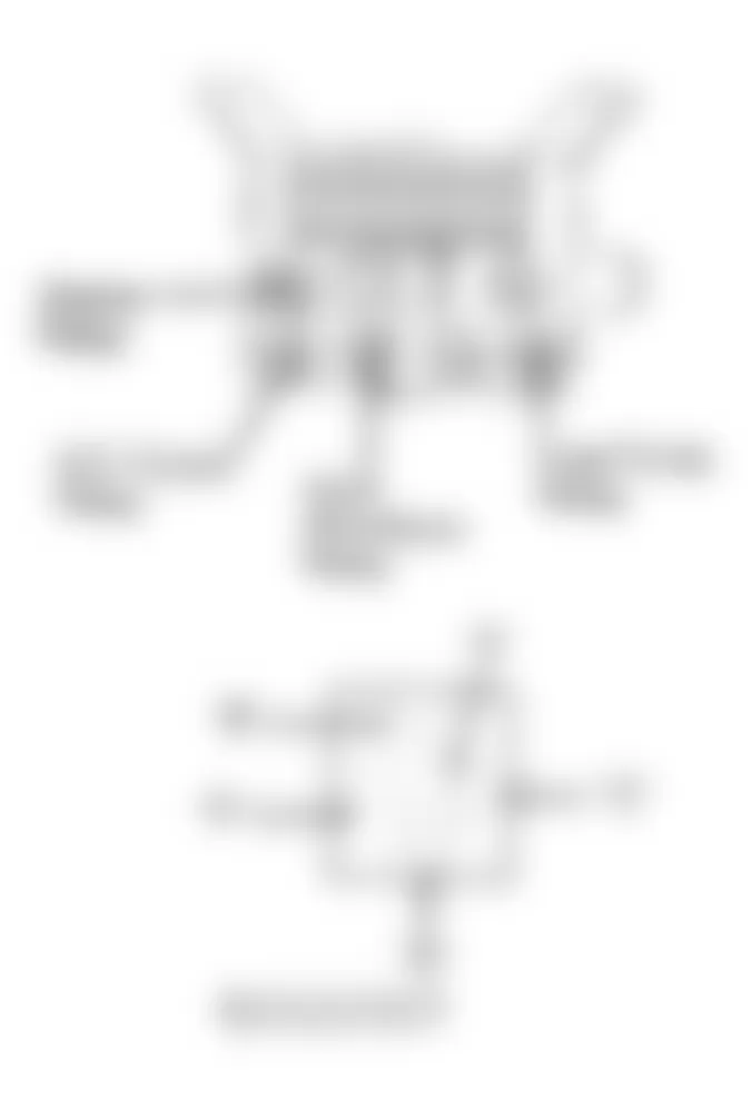 Dodge Pickup D250 1992 - Component Locations -  Relay Connector Terminals (AN Body)