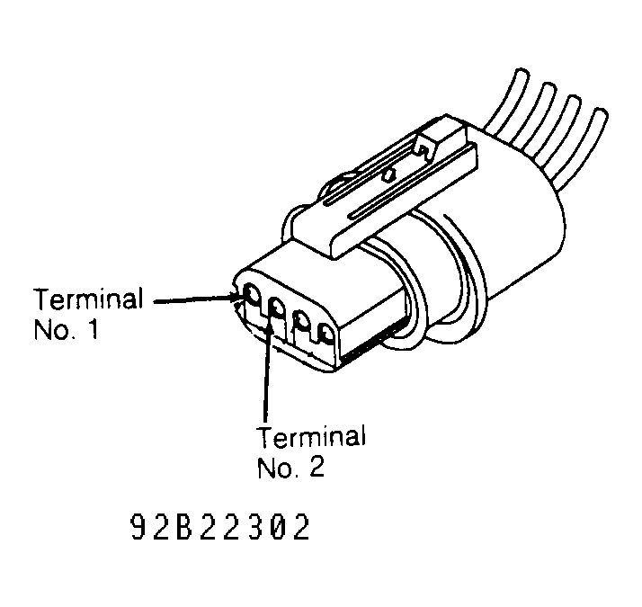 Dodge Ramcharger AD150 1992 - Component Locations -  Injector Harness Connector Terminal ID (5.9L)