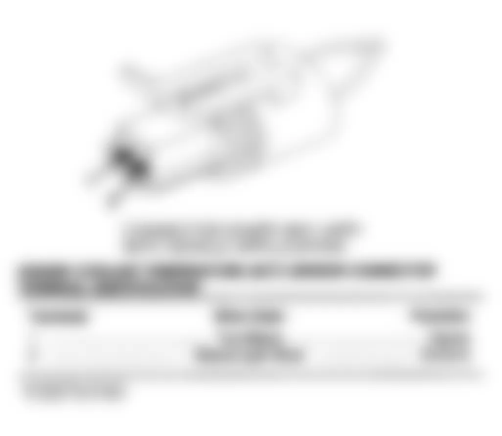 Dodge Dakota Sport 1993 - Component Locations -  Engine Coolant Temp. (ECT) Sensor Connector Terminal ID