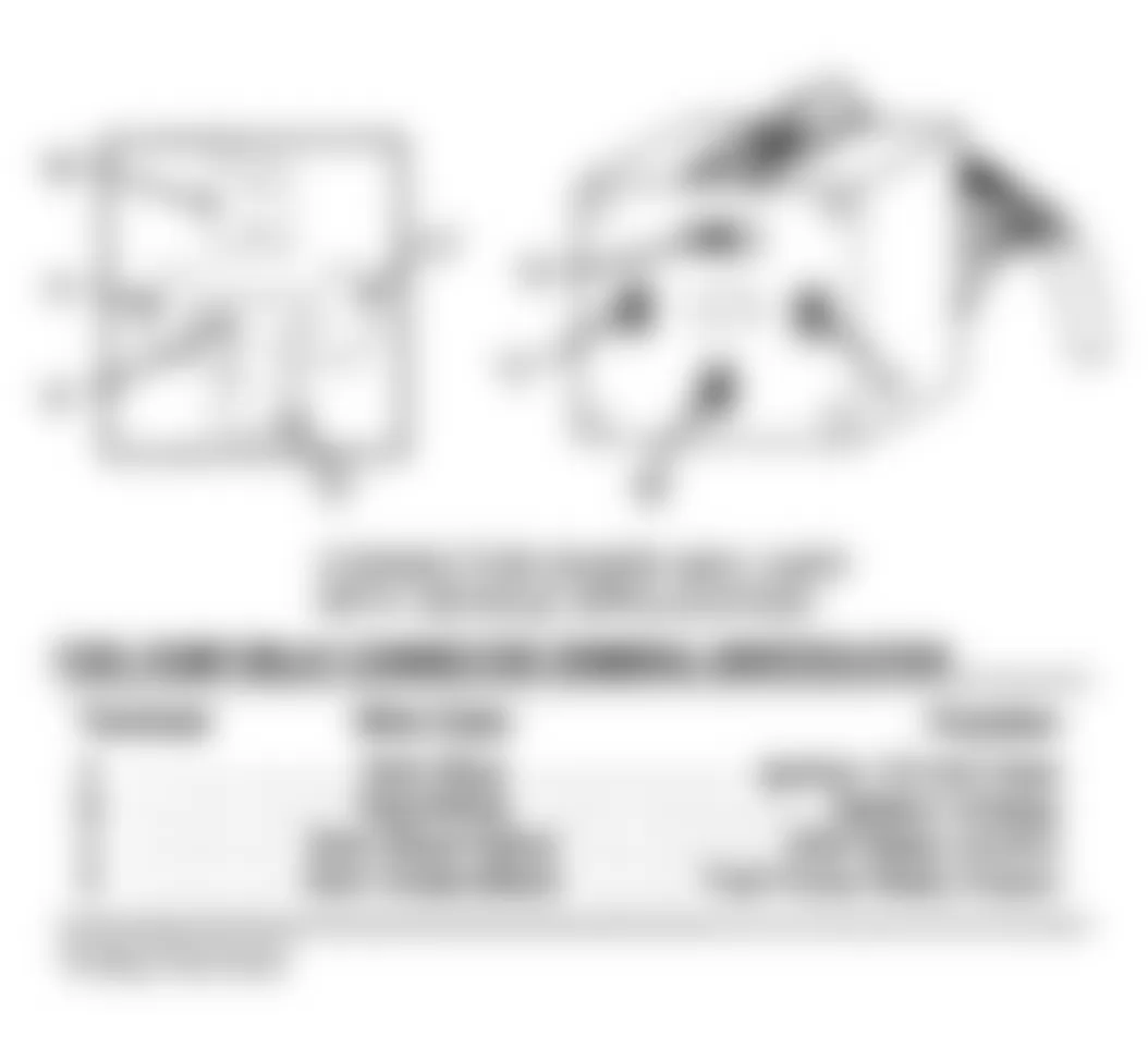 Dodge Grand Caravan SE 1993 - Component Locations -  Identifying Fuel Pump Relay Connector Terminals