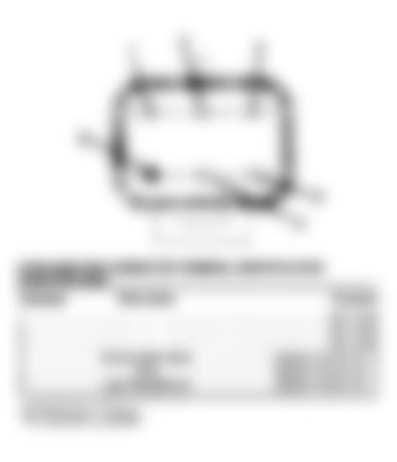 Dodge Intrepid ES 1993 - Component Locations -  6-Pin Injector Connector Terminal ID (3.3L)