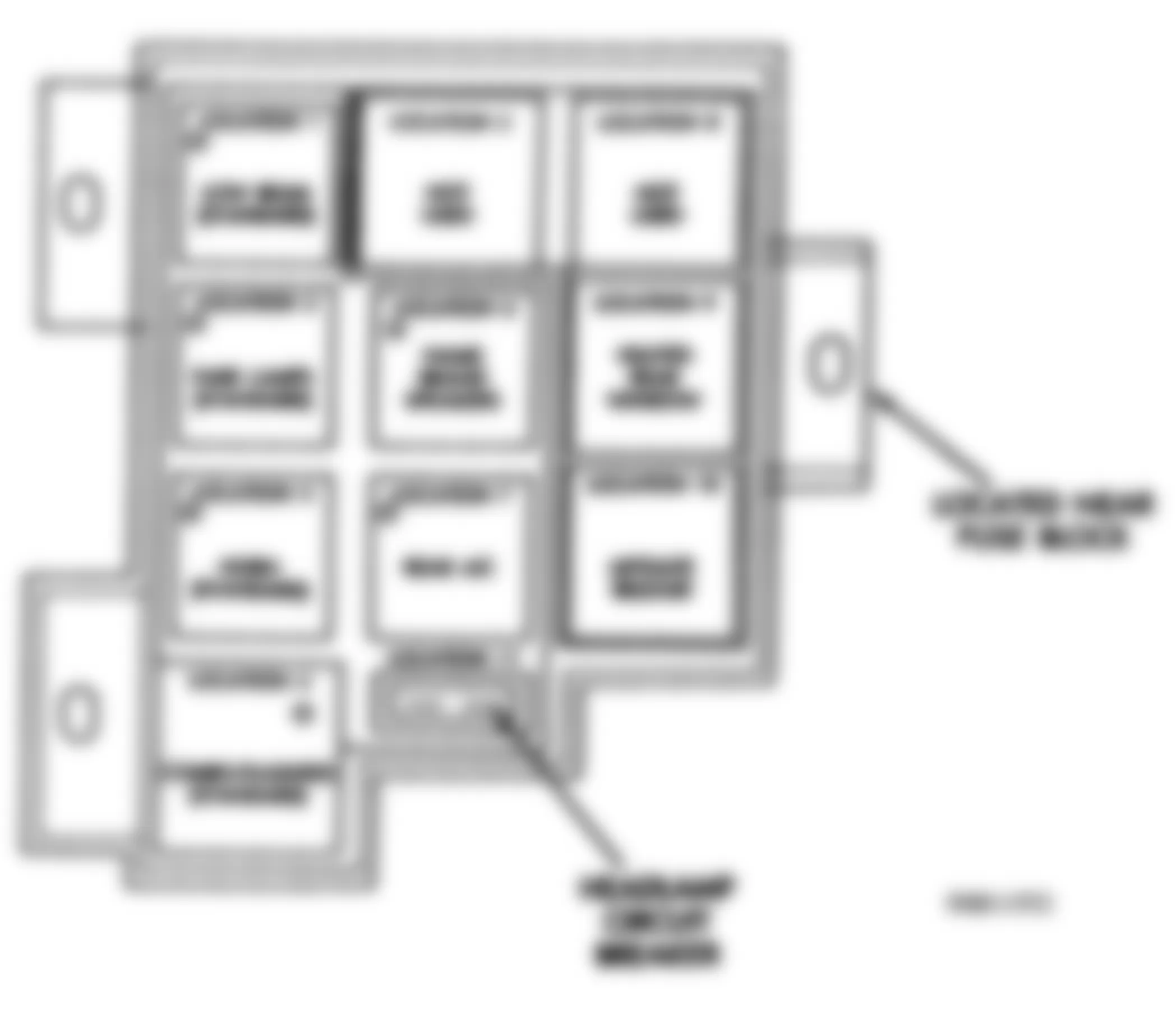 Dodge Caravan C/V 1995 - Component Locations -  Relay Bank Panel (1994-95)