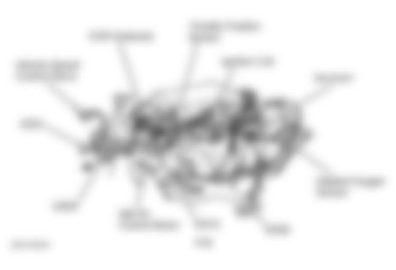 Dodge Caravan 1996 - Component Locations -  Top Of Engine (3.0L)