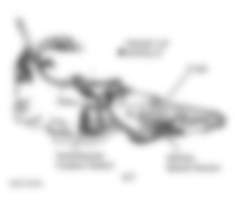 Dodge Dakota 1996 - Component Locations - Left Side Of Transmission