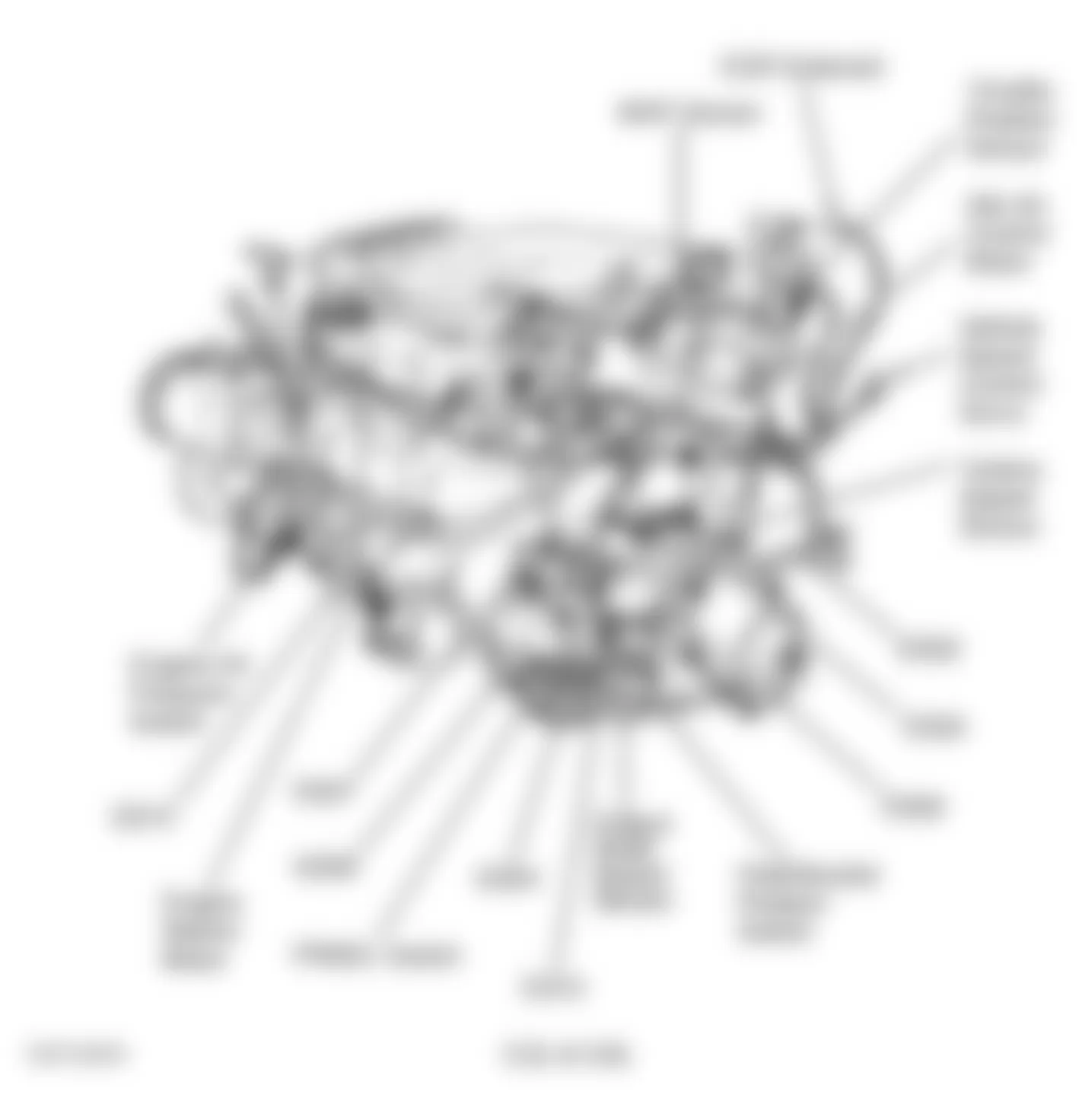 Dodge Grand Caravan SE 1996 - Component Locations - Left Rear Of Engine (3.0L)