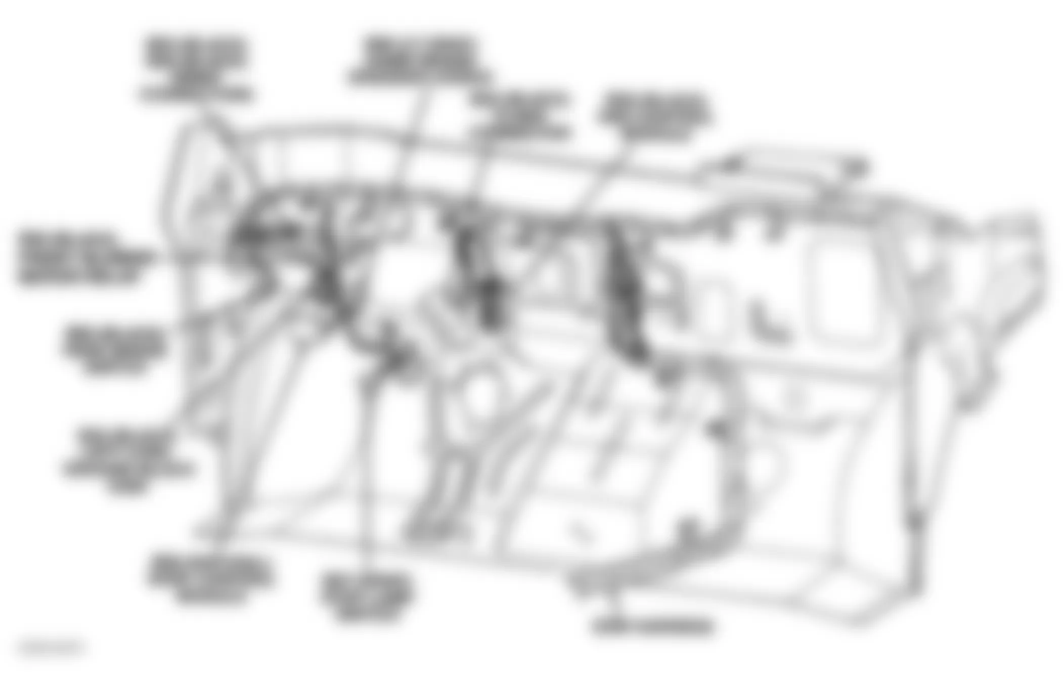 Dodge Grand Caravan SE 1996 - Component Locations - Connectors Behind Instrument Panel