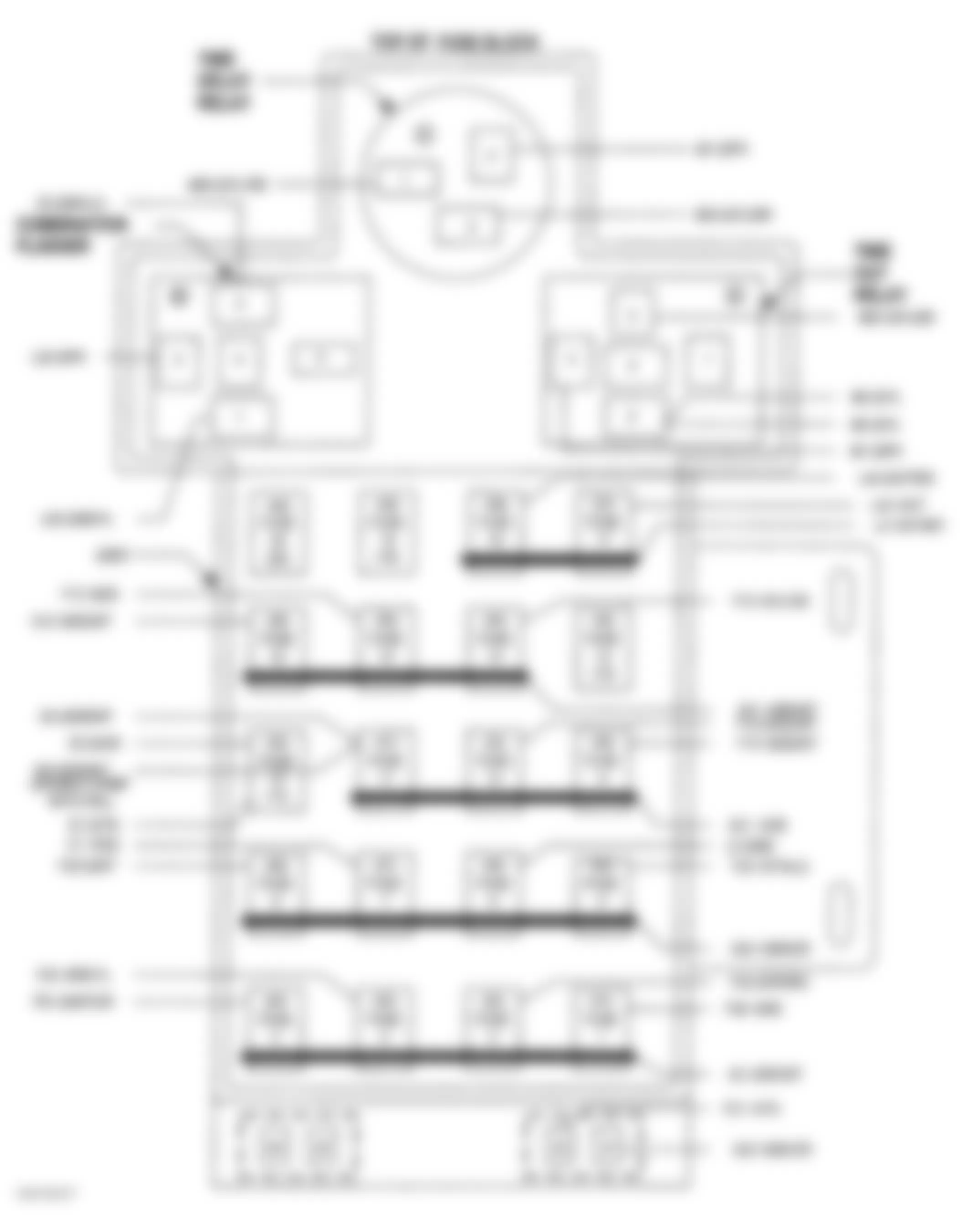 Dodge Neon 1996 - Component Locations -  Identifying Fuse Block Components