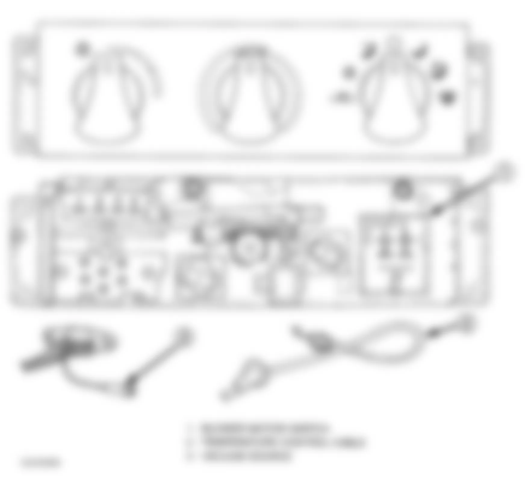 Dodge Viper GTS 1996 - Component Locations -  Identifying Blower Motor Switch