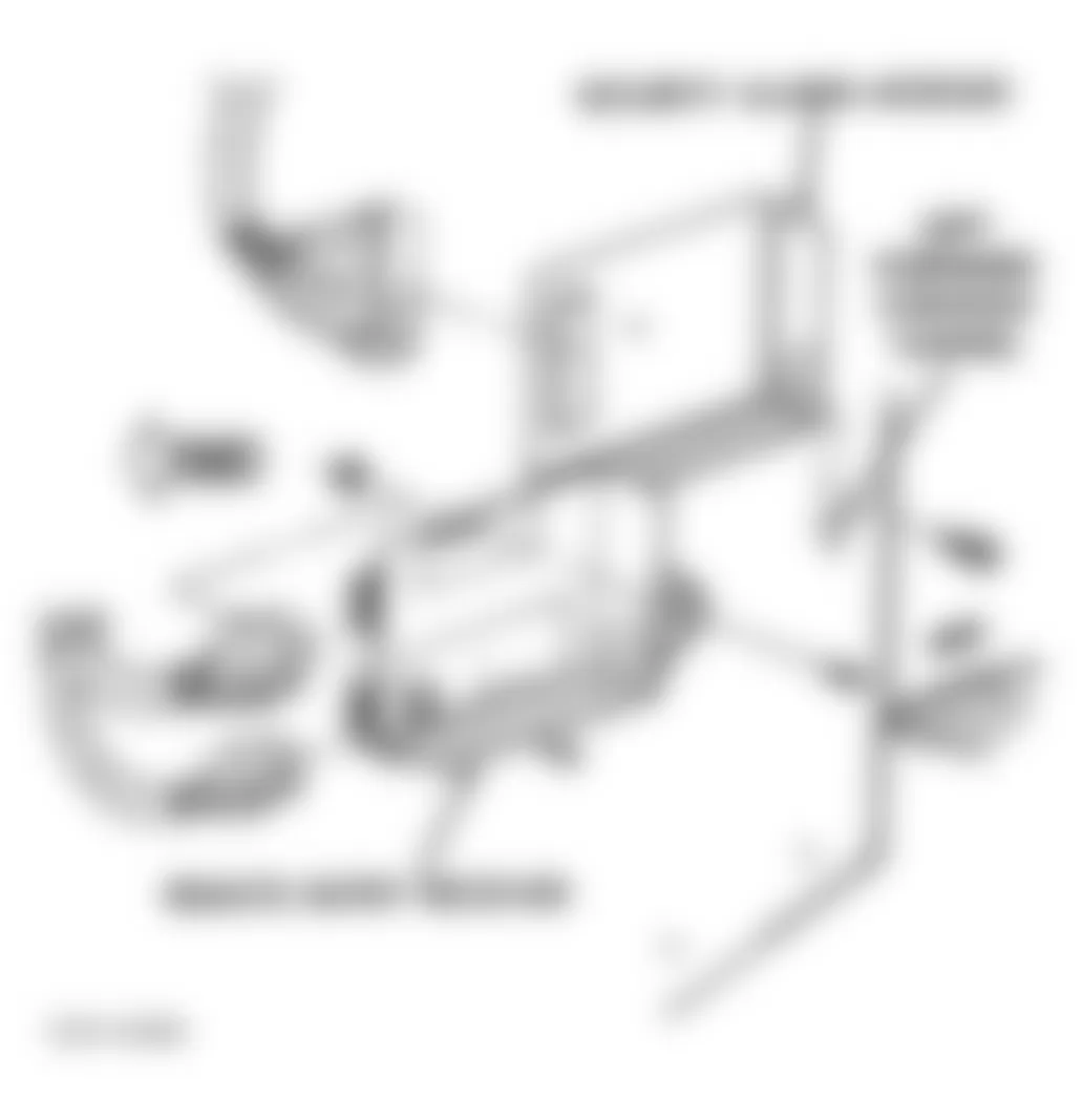 Dodge Viper RT/10 1996 - Component Locations -  Locating Security Alarm Module