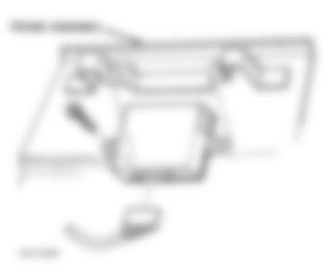 Dodge Viper RT/10 1996 - Component Locations -  Locating Wiper Module