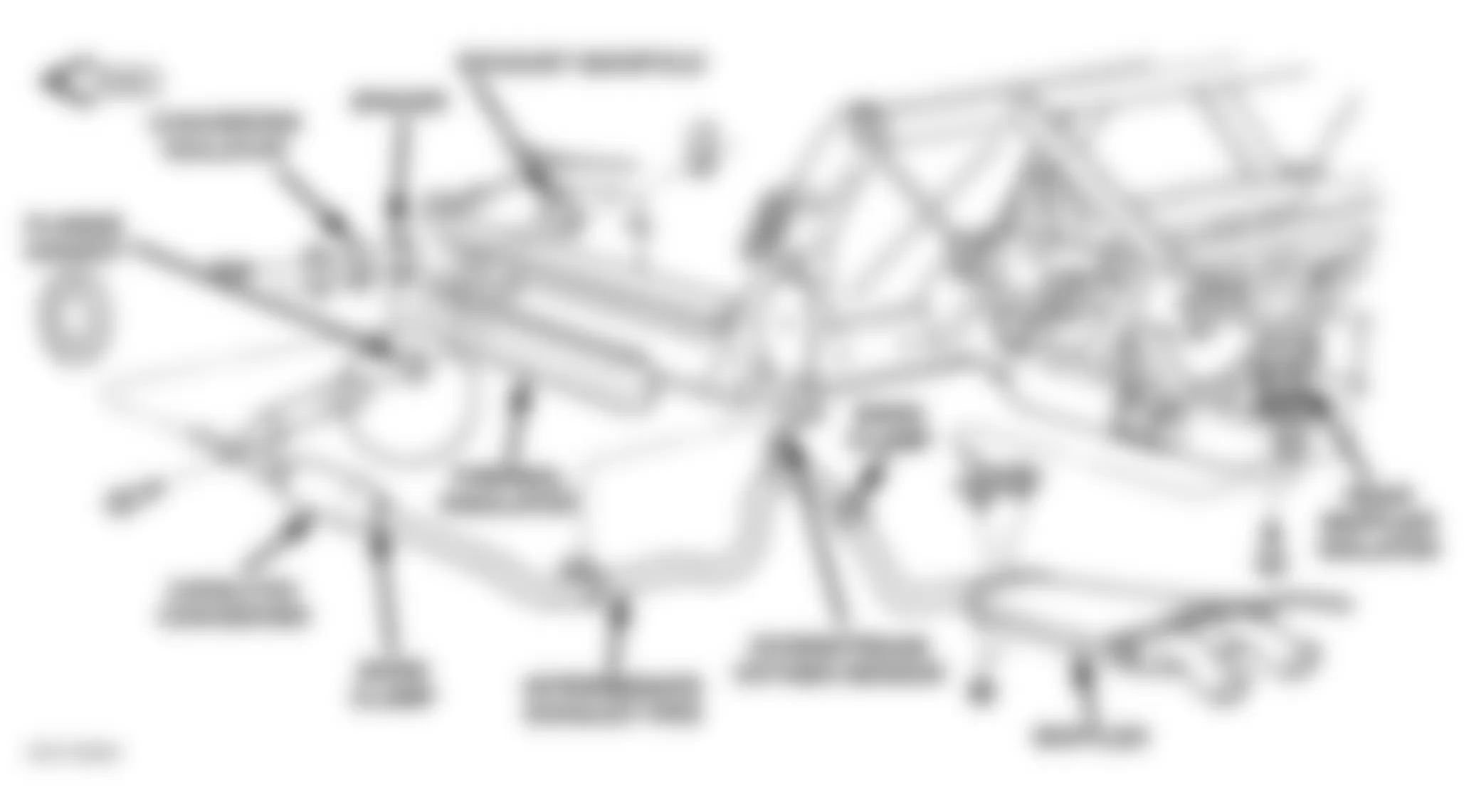 Dodge Viper RT/10 1996 - Component Locations -  Locating Downstream Oxygen Sensor