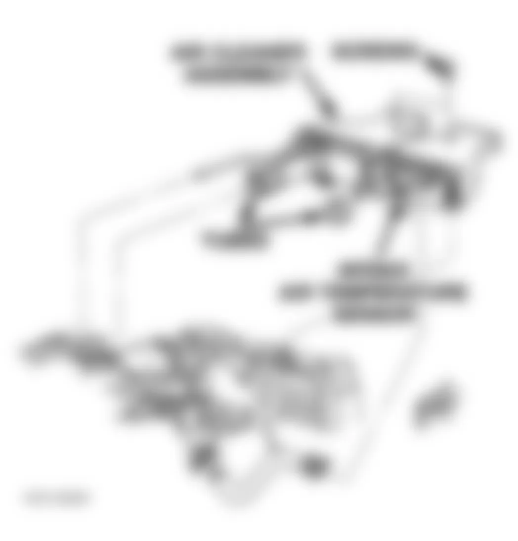 Dodge Viper RT/10 1996 - Component Locations -  Locating Intake Air Temperature Sensor