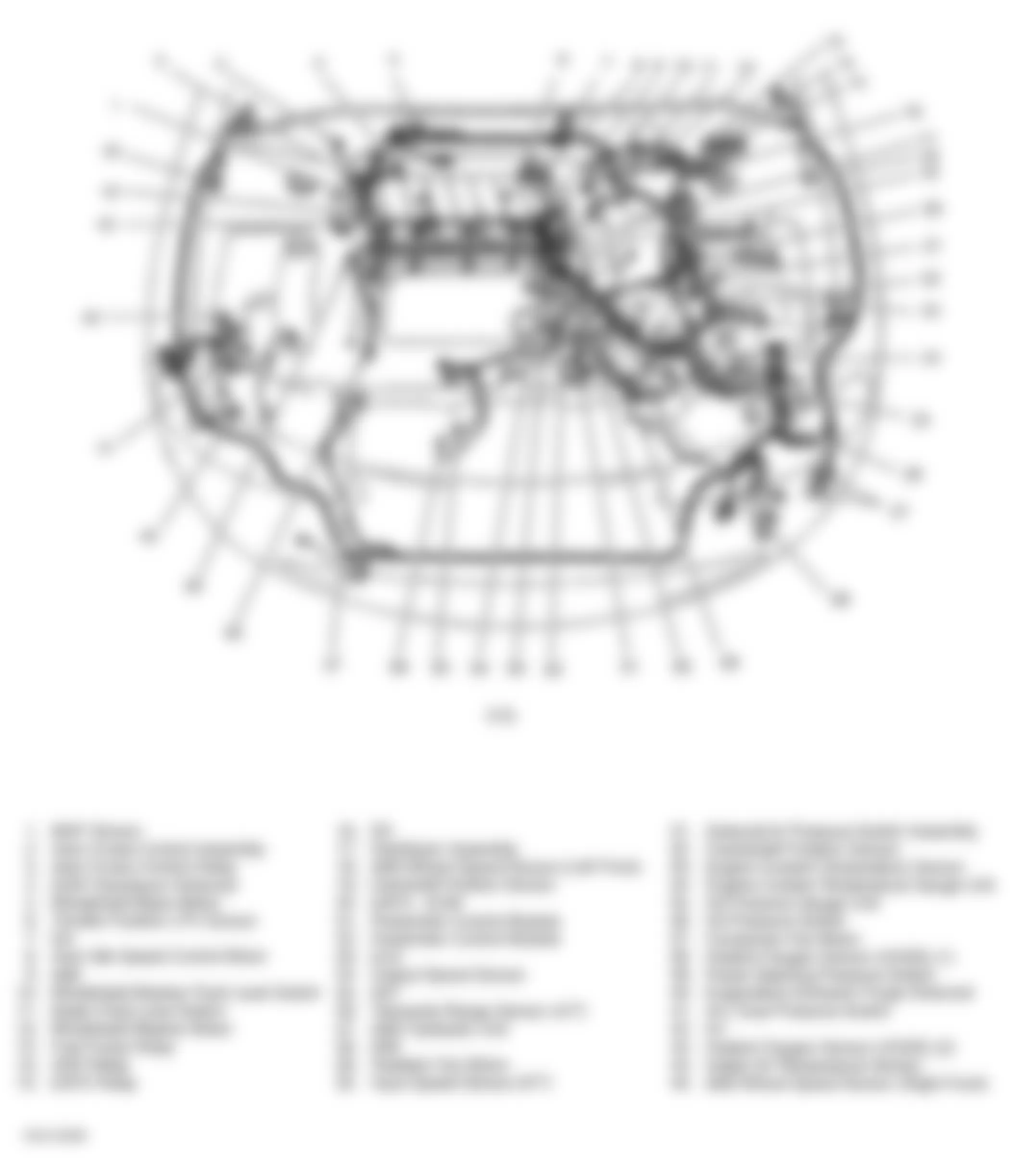 Dodge Avenger 1997 - Component Locations -  Engine Compartment (2.5L)