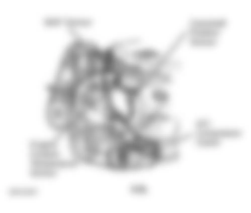 Dodge Caravan ES 1997 - Component Locations -  Lower Left Side Of Engine (3.0L)