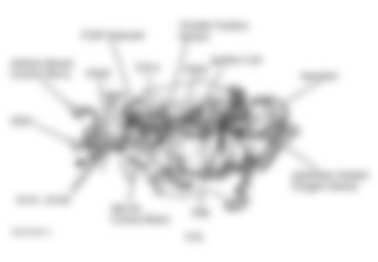 Dodge Caravan ES 1997 - Component Locations -  Top Of Engine (3.0L)