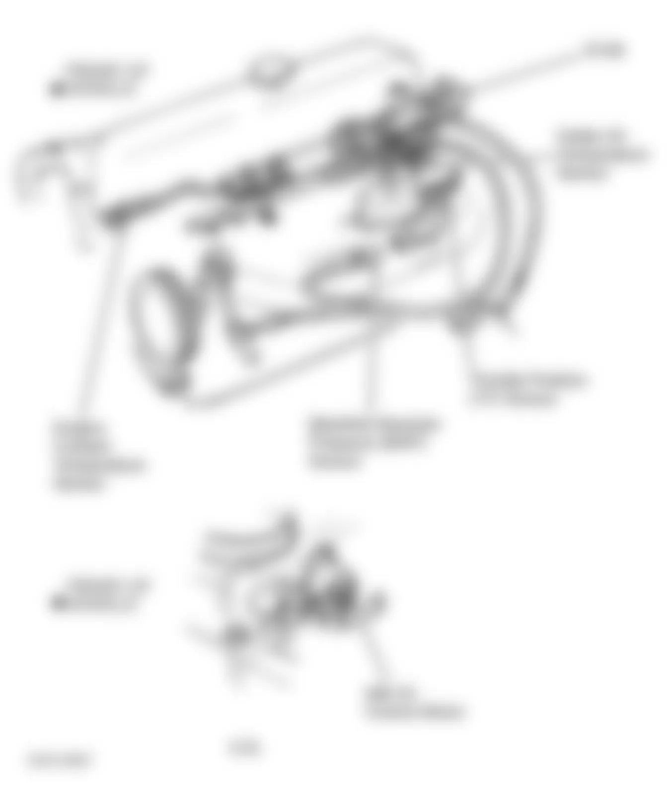 Dodge Dakota 1997 - Component Locations -  Left Side Of Engine (2.5L)