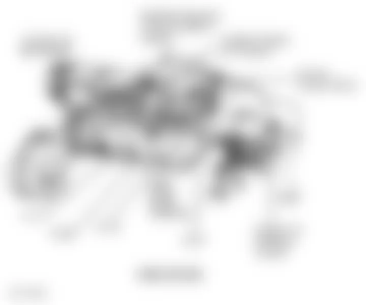 Dodge Dakota 1997 - Component Locations -  Left Side Of Engine (3.9L & 5.2L)