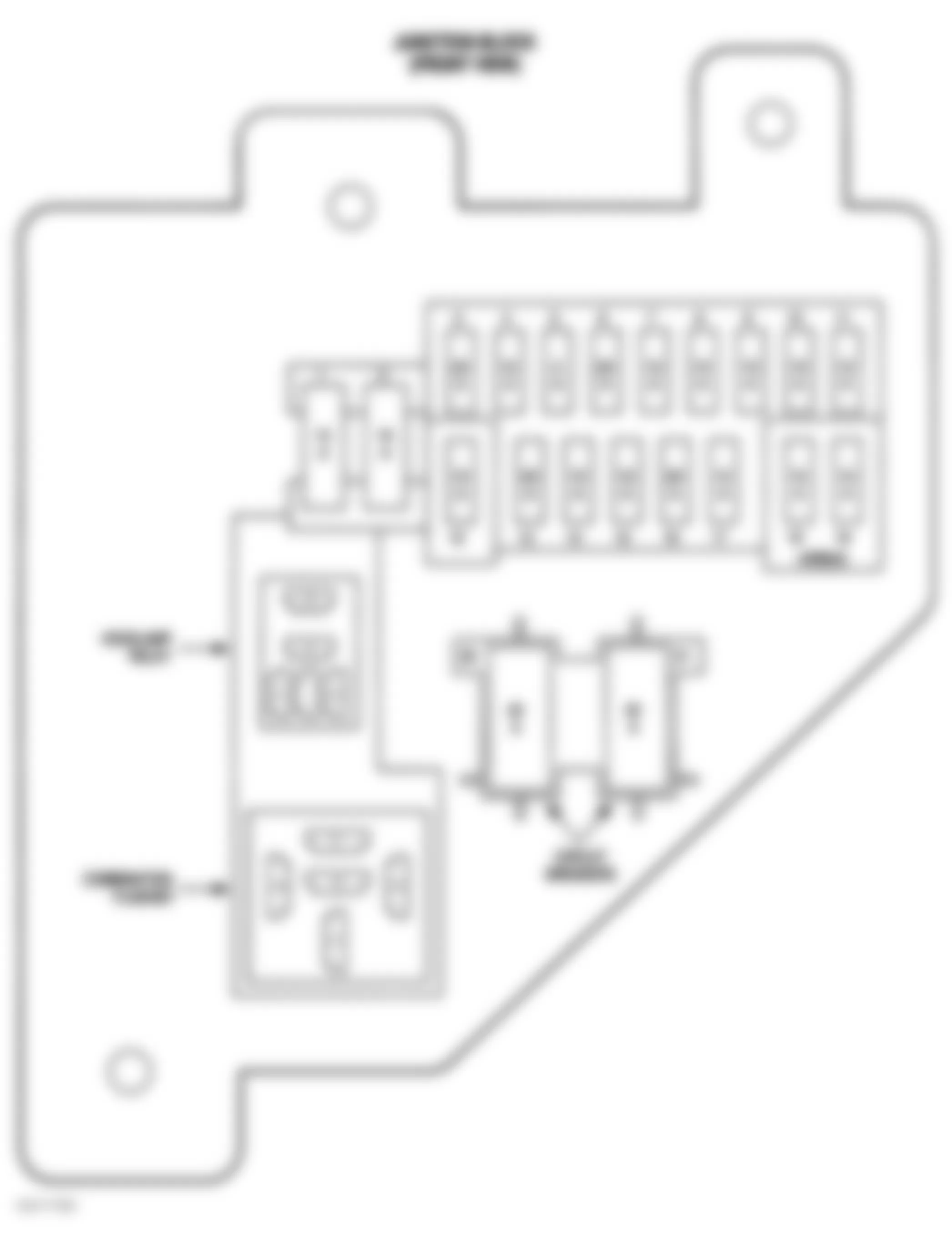 Dodge Dakota 1997 - Component Locations -  Identifying Junction Block Components (1998)