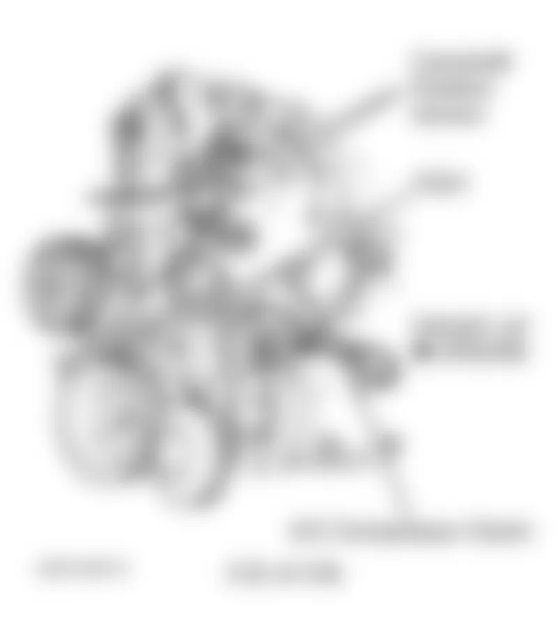 Dodge Grand Caravan LE 1997 - Component Locations -  Front Of Engine (3.3L & 3.8L)