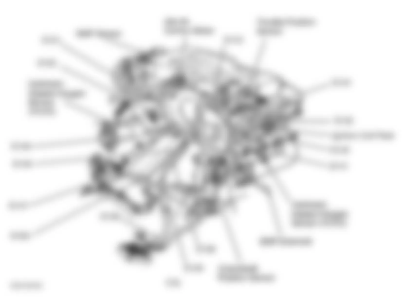 Dodge Intrepid 1997 - Component Locations -  Top Right Side Of Engine (3.5L)