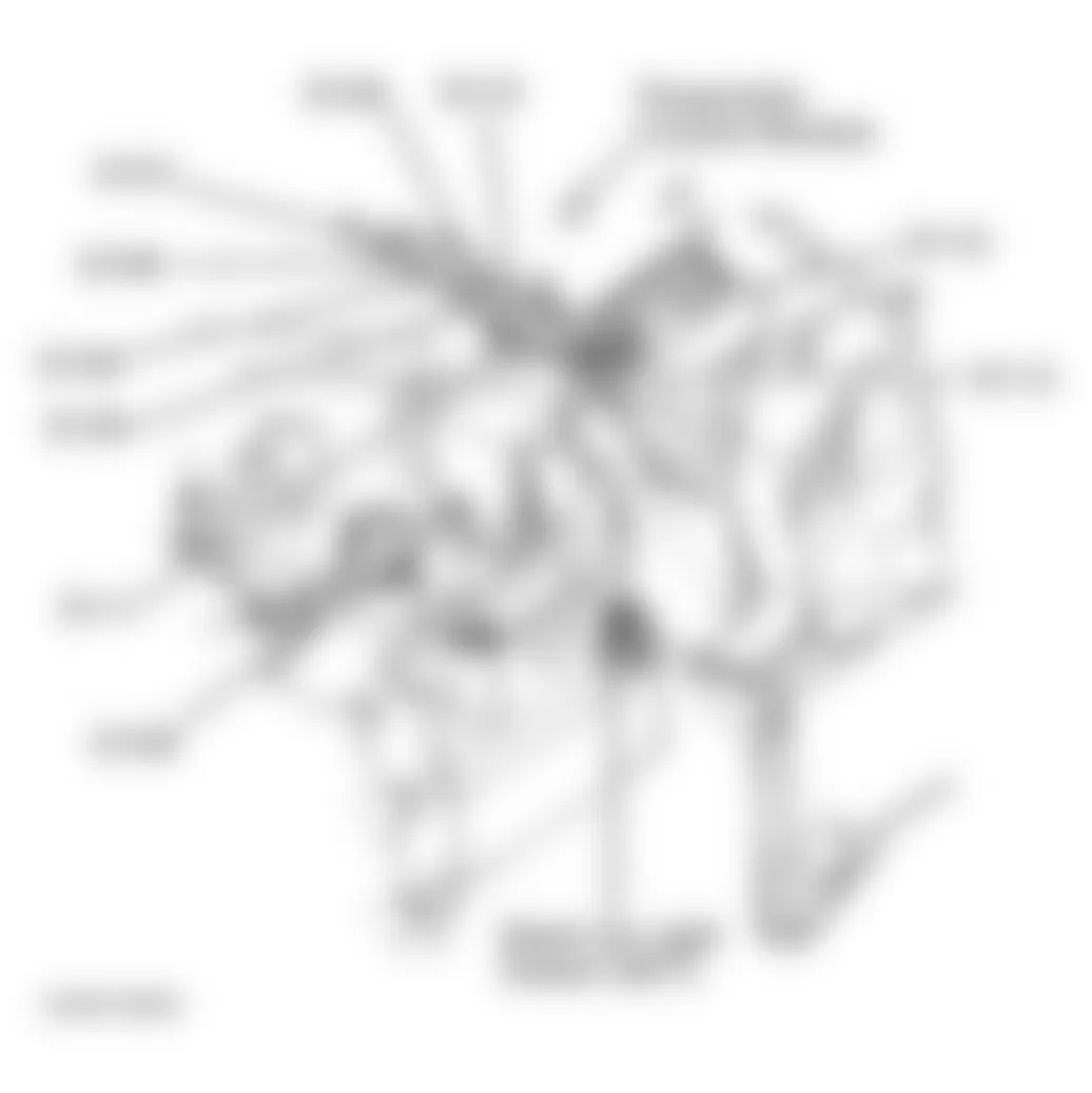 Dodge Neon Sport 1997 - Component Locations -  Left Front Frame Rail