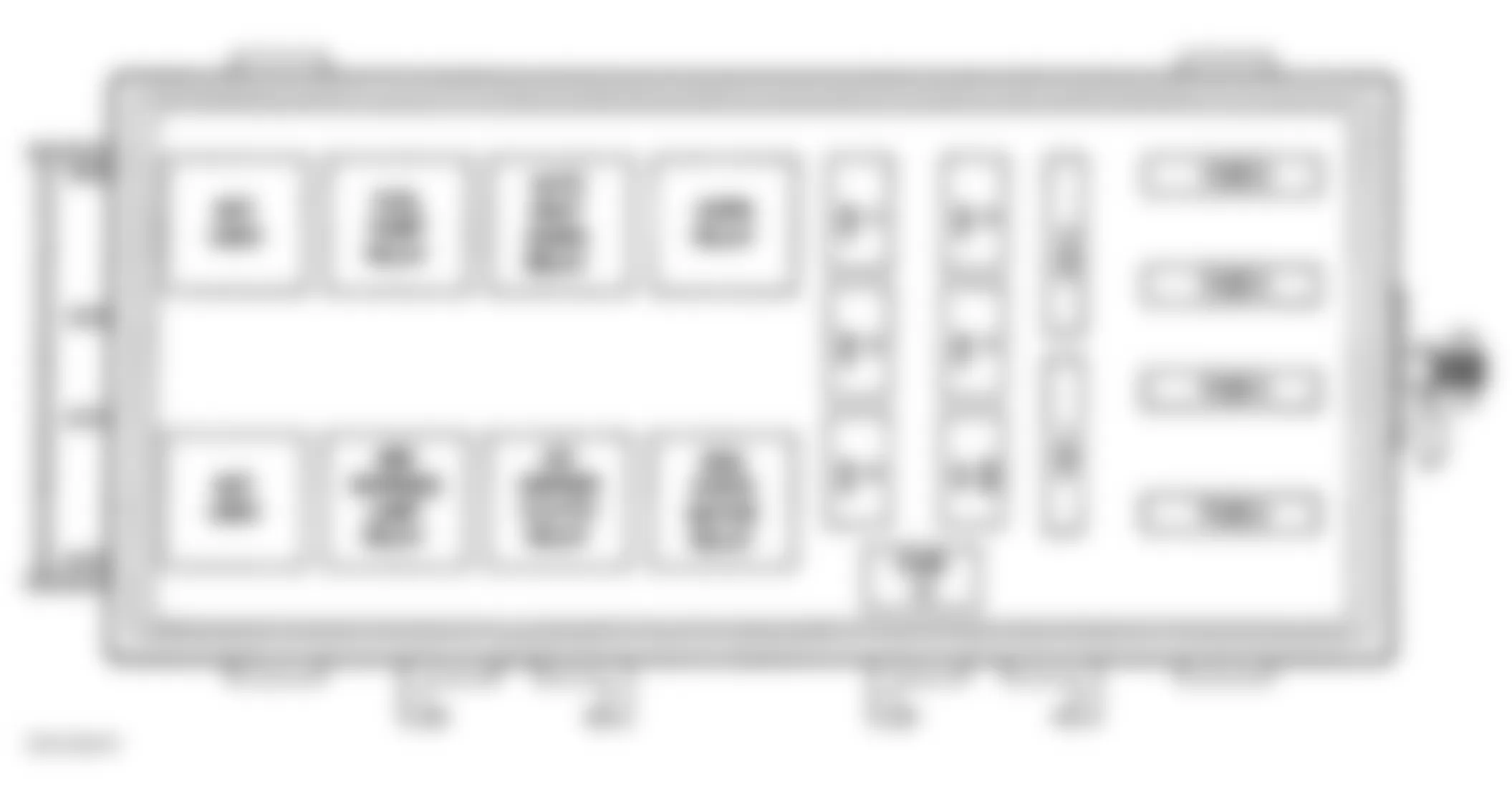 Dodge Neon Sport 1997 - Component Locations -  Power Distribution Center Identification