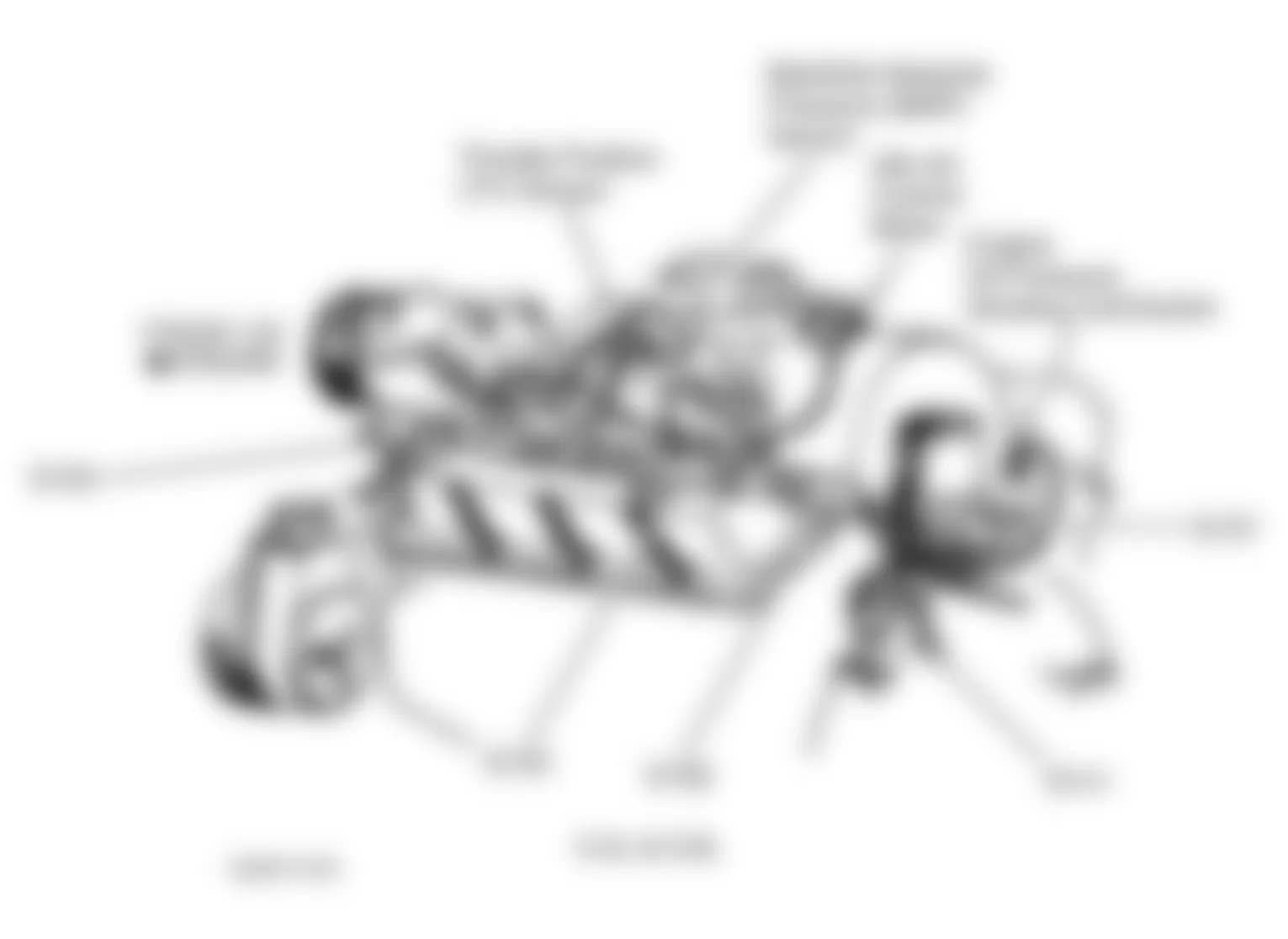 Dodge Pickup R1500 1997 - Component Locations -  Left Rear Of Engine (5.2L & 5.9L)