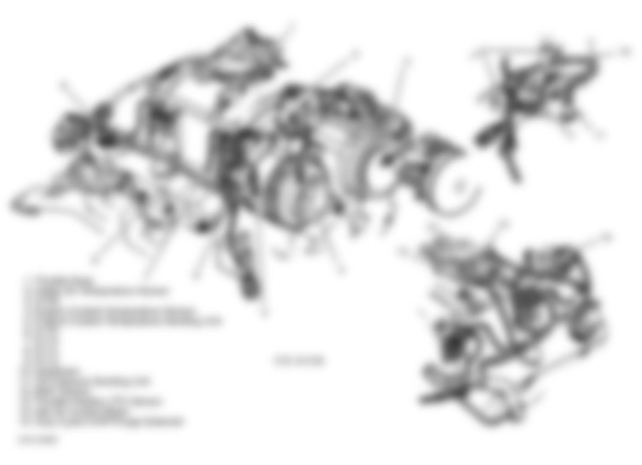 Dodge Ram Van B1500 1997 - Component Locations -  Engine Component Views (5.2L & 5.9L)