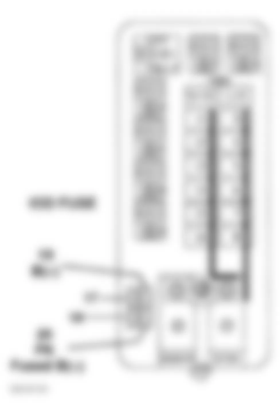 Dodge Ram Van B1500 1997 - Component Locations -  Identifying Power Distribution Center