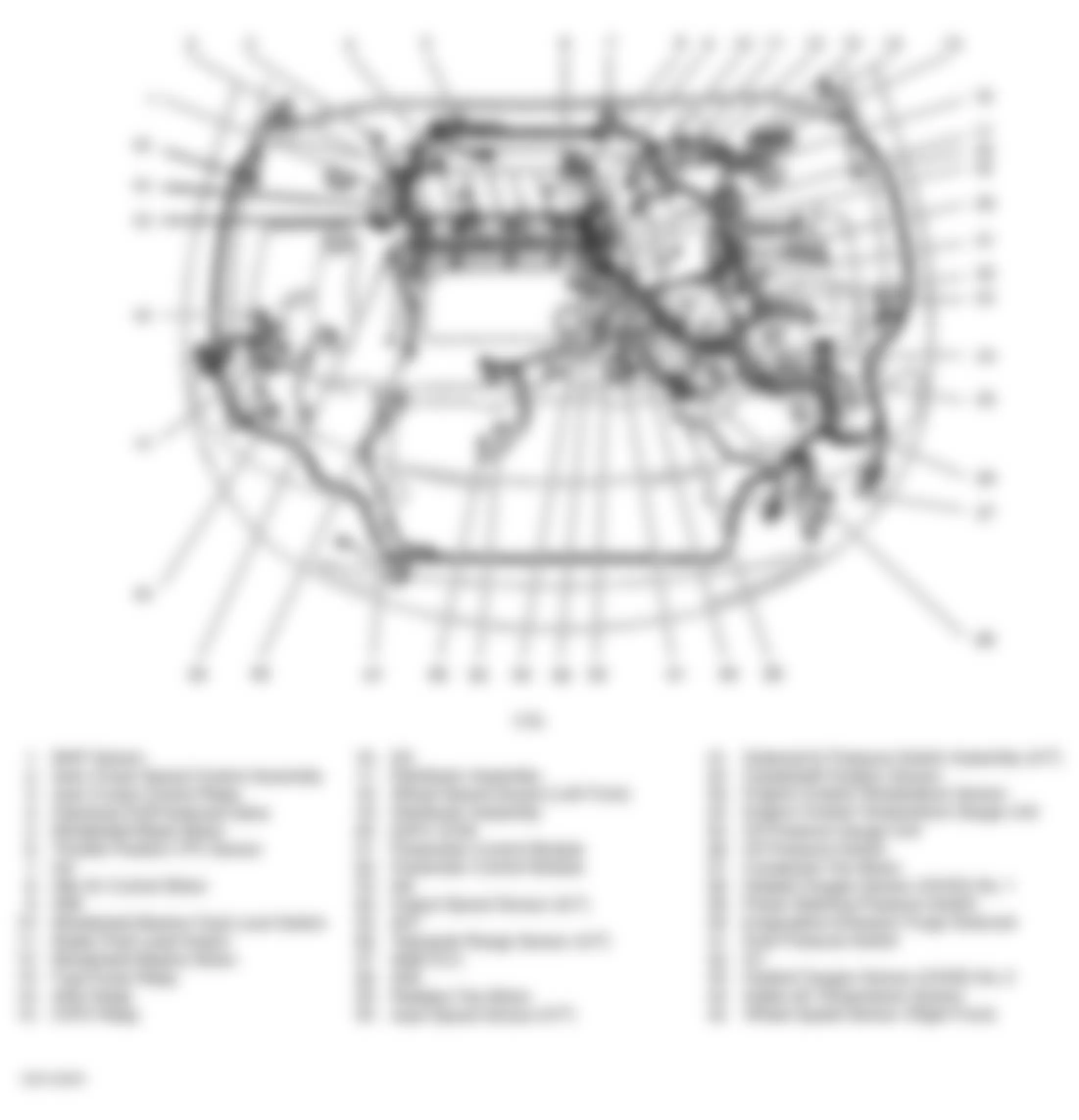 Dodge Avenger 1998 - Component Locations -  Engine Compartment (2.5L)