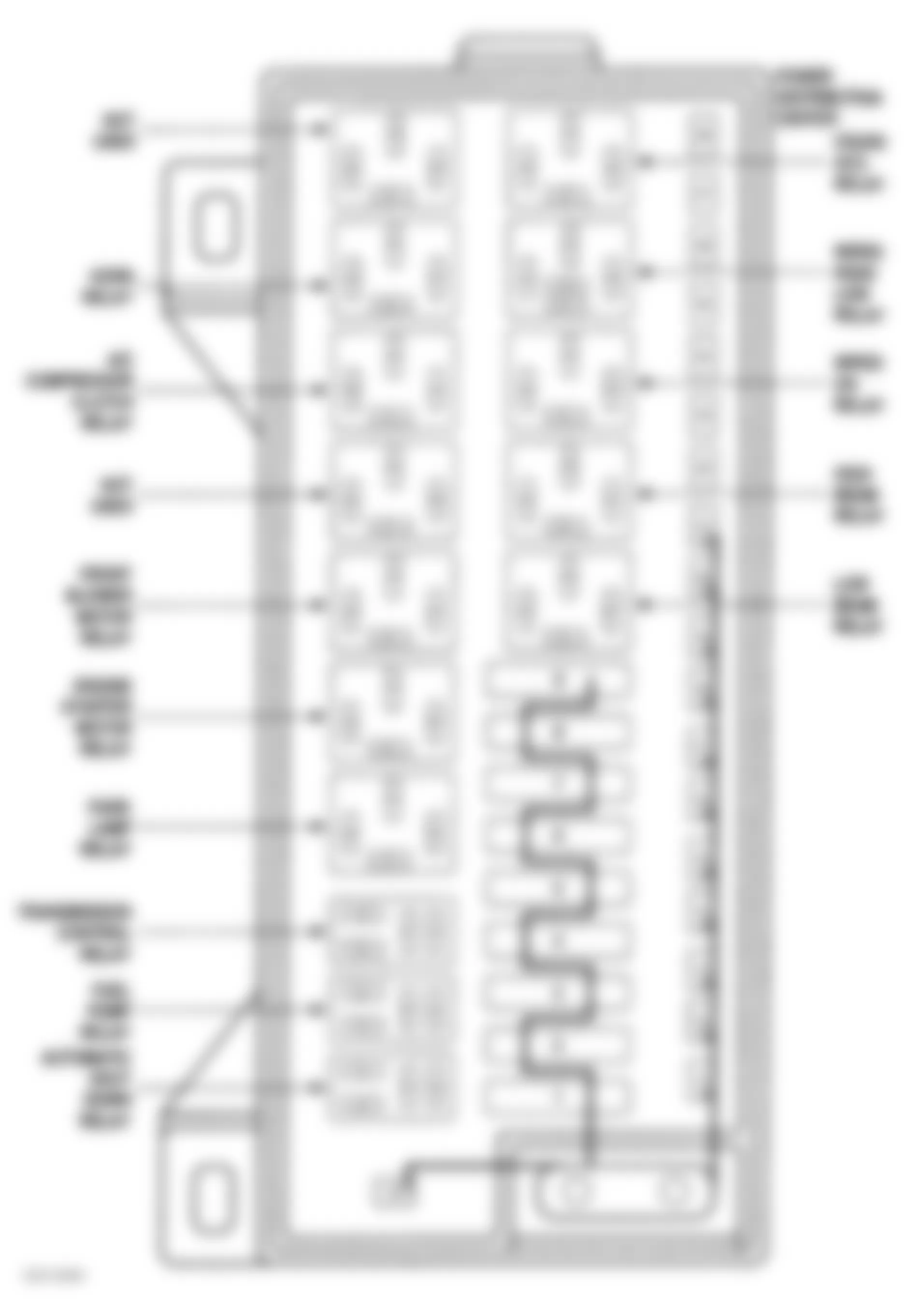 Dodge Caravan 1998 - Component Locations -  Identifying Power Distribution Center