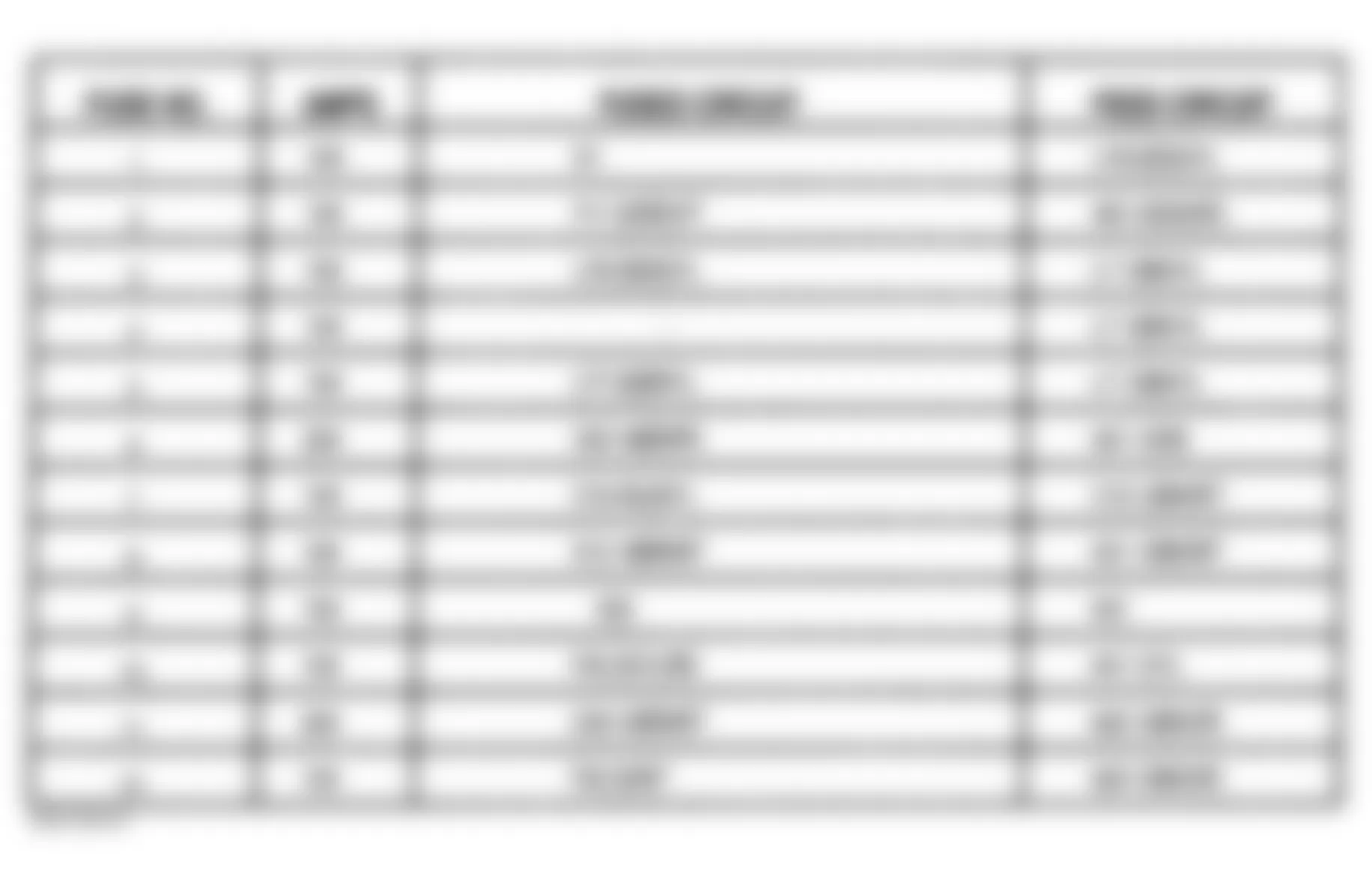 Dodge Caravan SE 1998 - Component Locations -  Identifying Junction Block Fuses