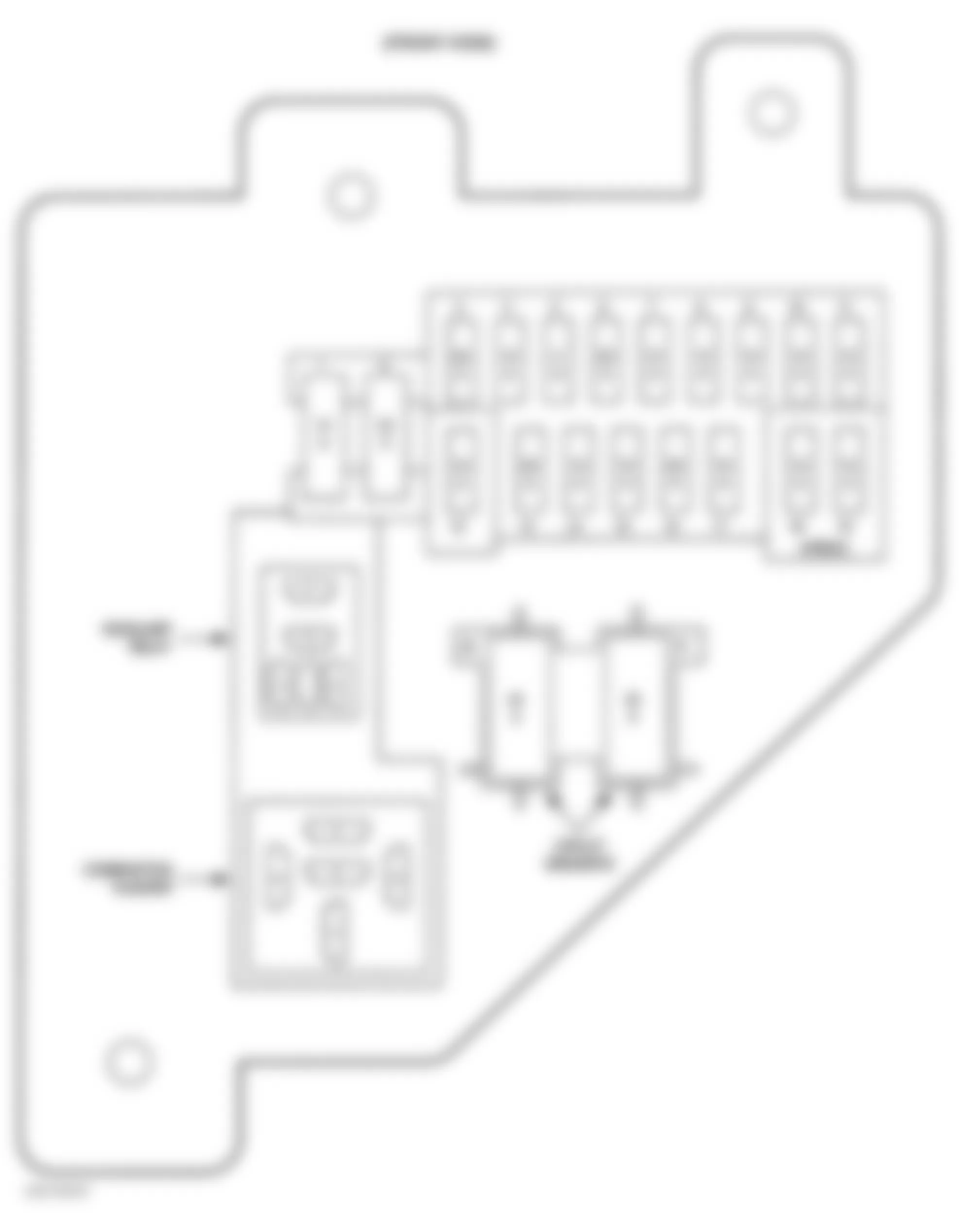 Dodge Dakota R/T 1998 - Component Locations -  Identifying Junction Block Components (1997)