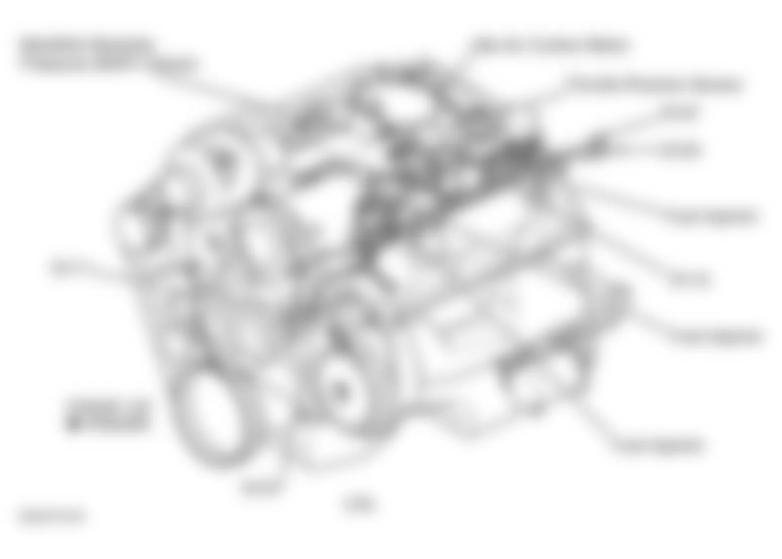 Dodge Durango 1998 - Component Locations -  Top Left Side Of Engine (3.9L)