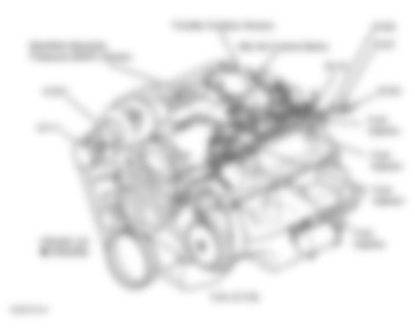 Dodge Durango 1998 - Component Locations -  Top Left Side Of Engine (5.2L & 5.9L)