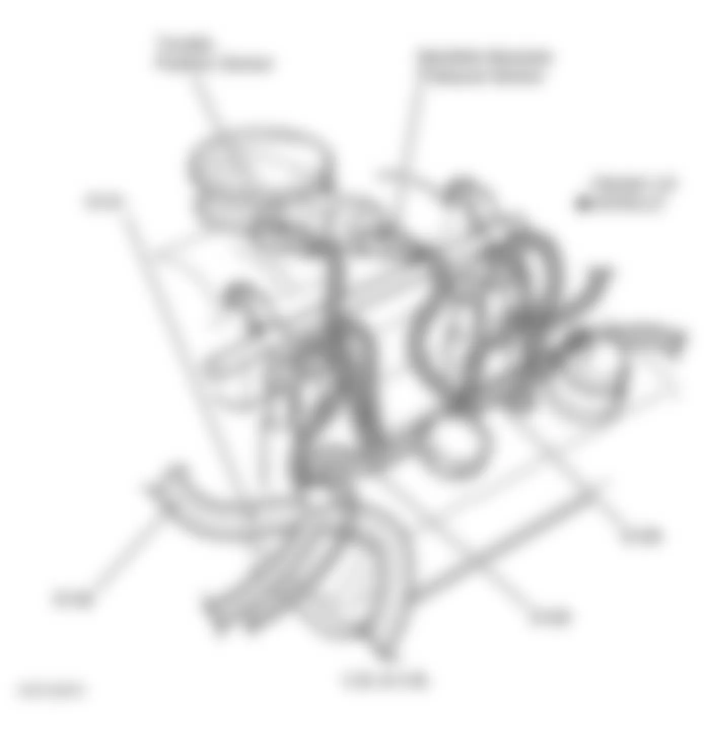 Dodge Ram Van B3500 1998 - Component Locations -  Left Front Of Engine (5.2L & 5.9L)