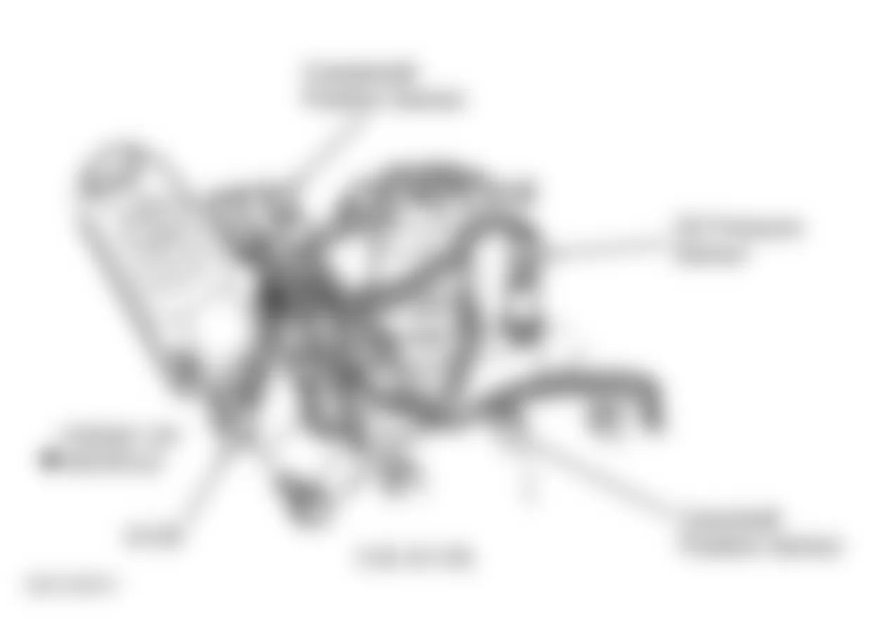 Dodge Ram Van B3500 1998 - Component Locations -  Left Rear Of Engine (5.2L & 5.9L)