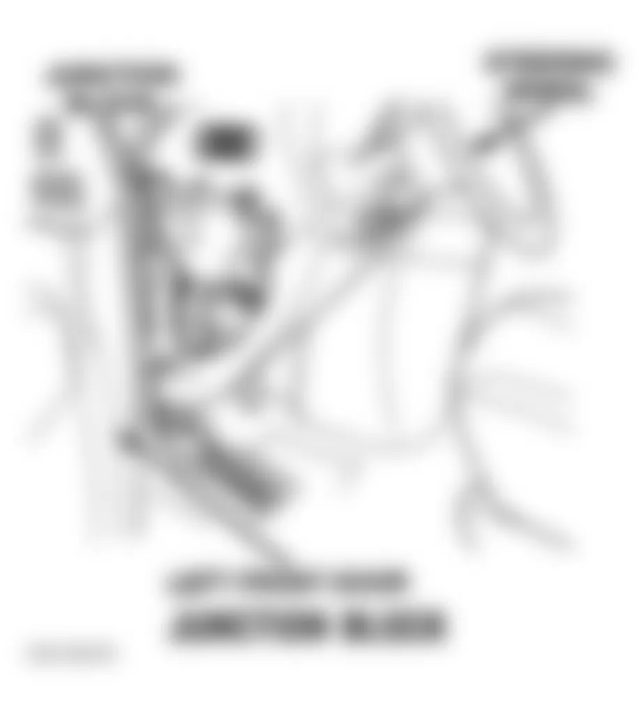 Dodge Ram Van B3500 1998 - Component Locations -  Locating Junction Block