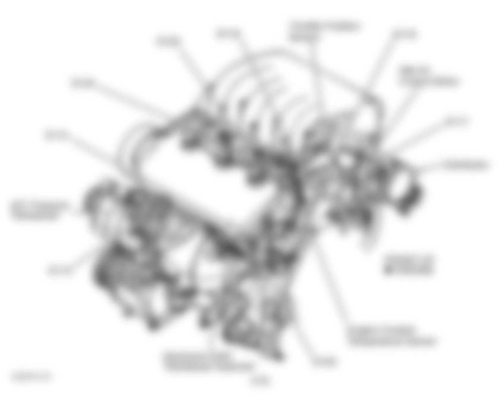 Dodge Stratus 1998 - Component Locations -  Left Side Of Engine (2.5L)