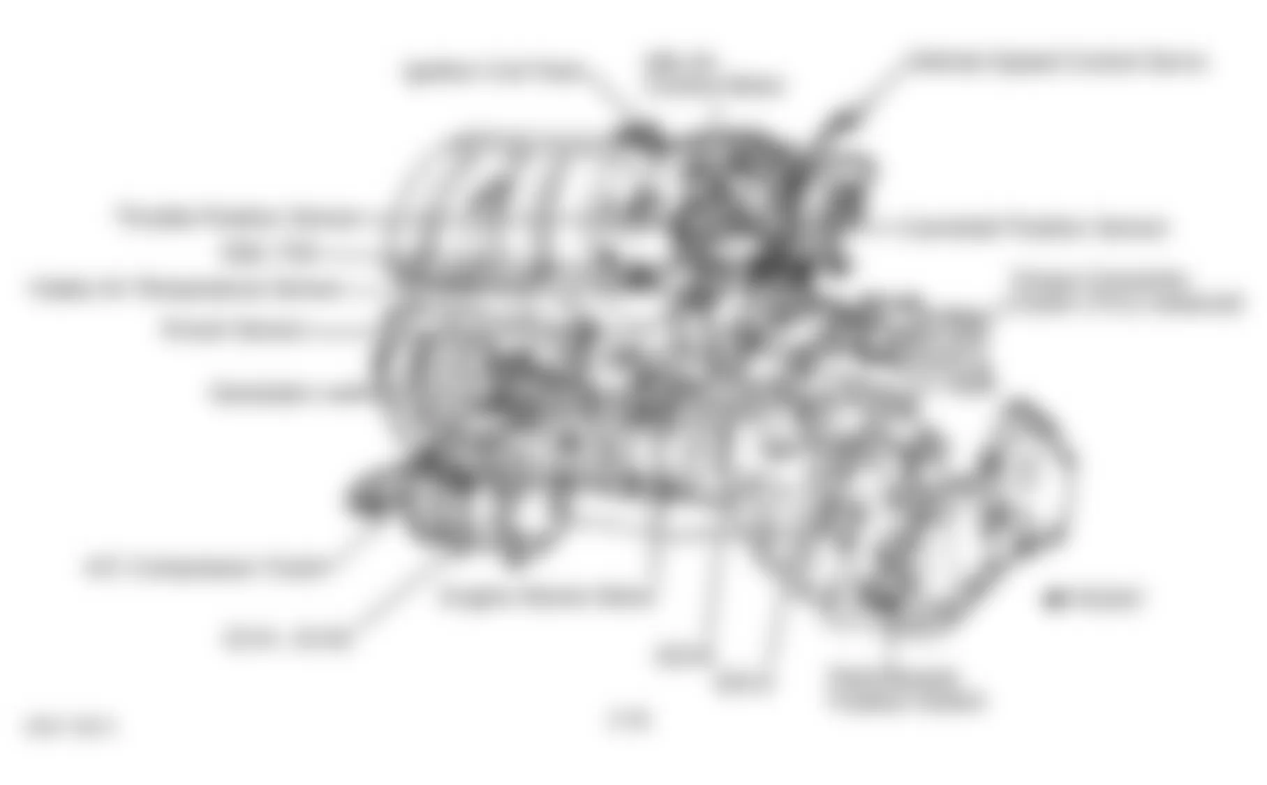 Dodge Caravan 1999 - Component Locations -  Left Side Of Engine (2.4L)