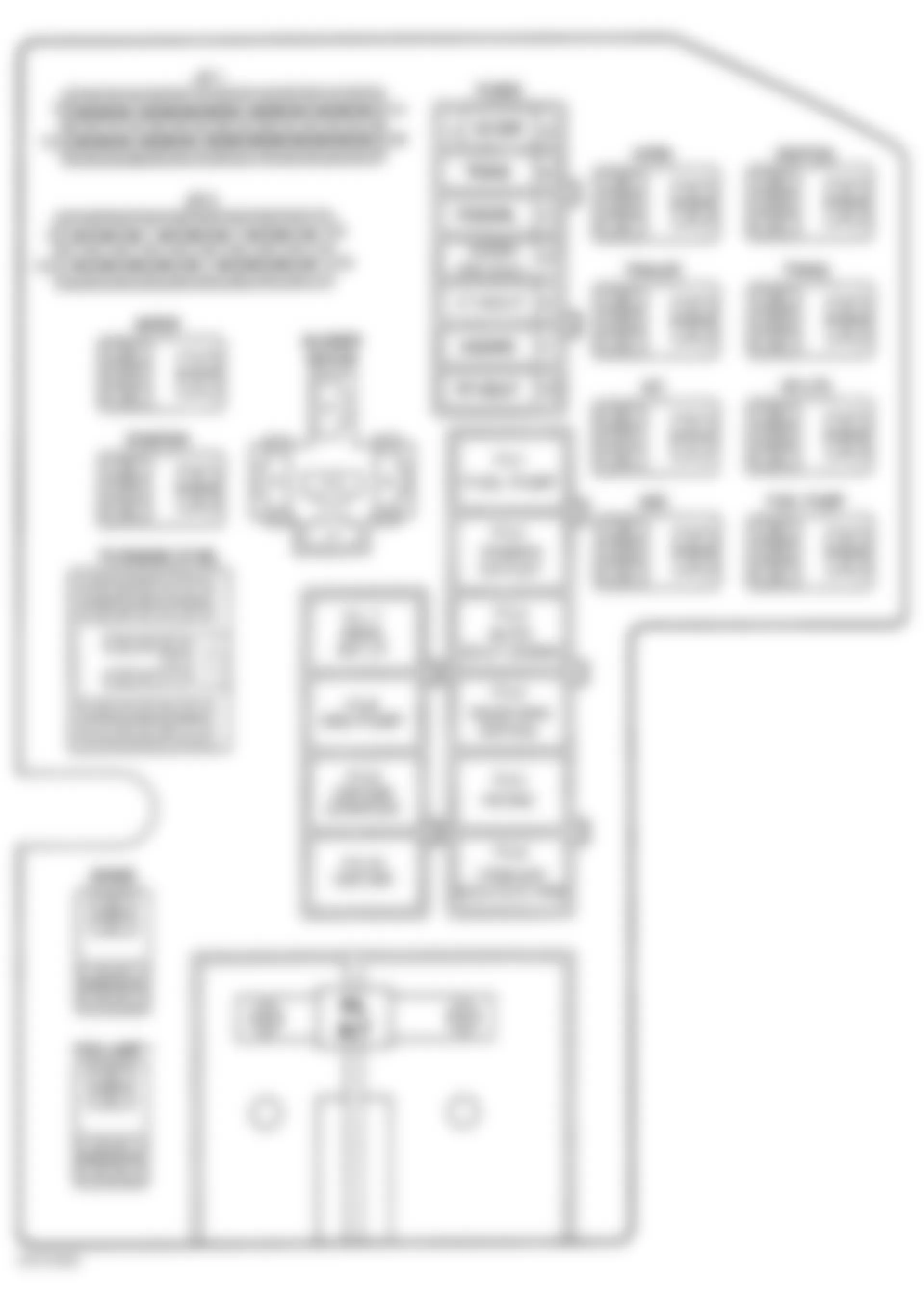 Dodge Durango 1999 - Component Locations -  Identifying Power Distribution Center