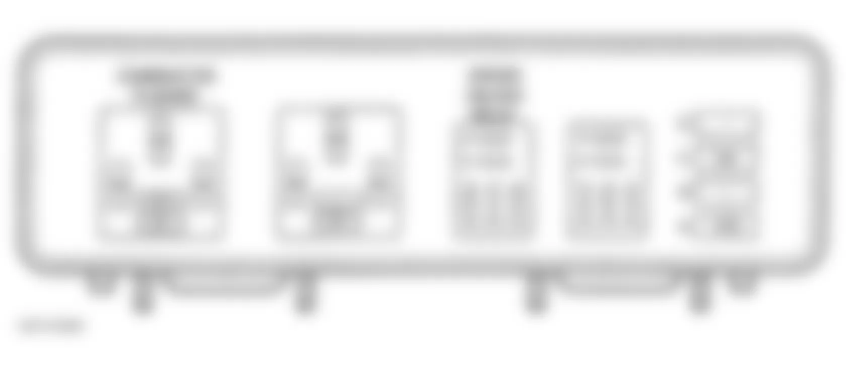 Dodge Durango 1999 - Component Locations -  Relay & Fuse Identification